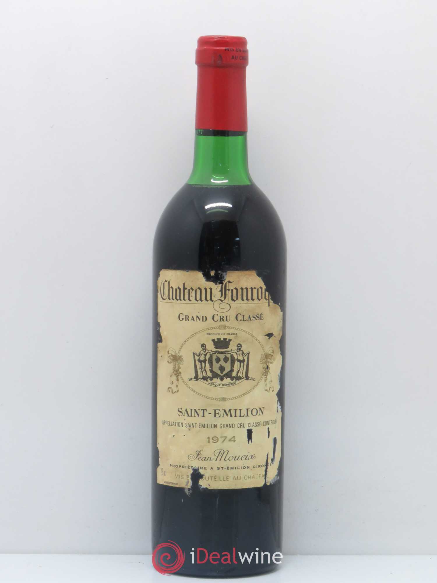 Château Fonroque Grand Cru Classé (sans prix de réserve) 1974 - Lot de 1 bouteille - 0