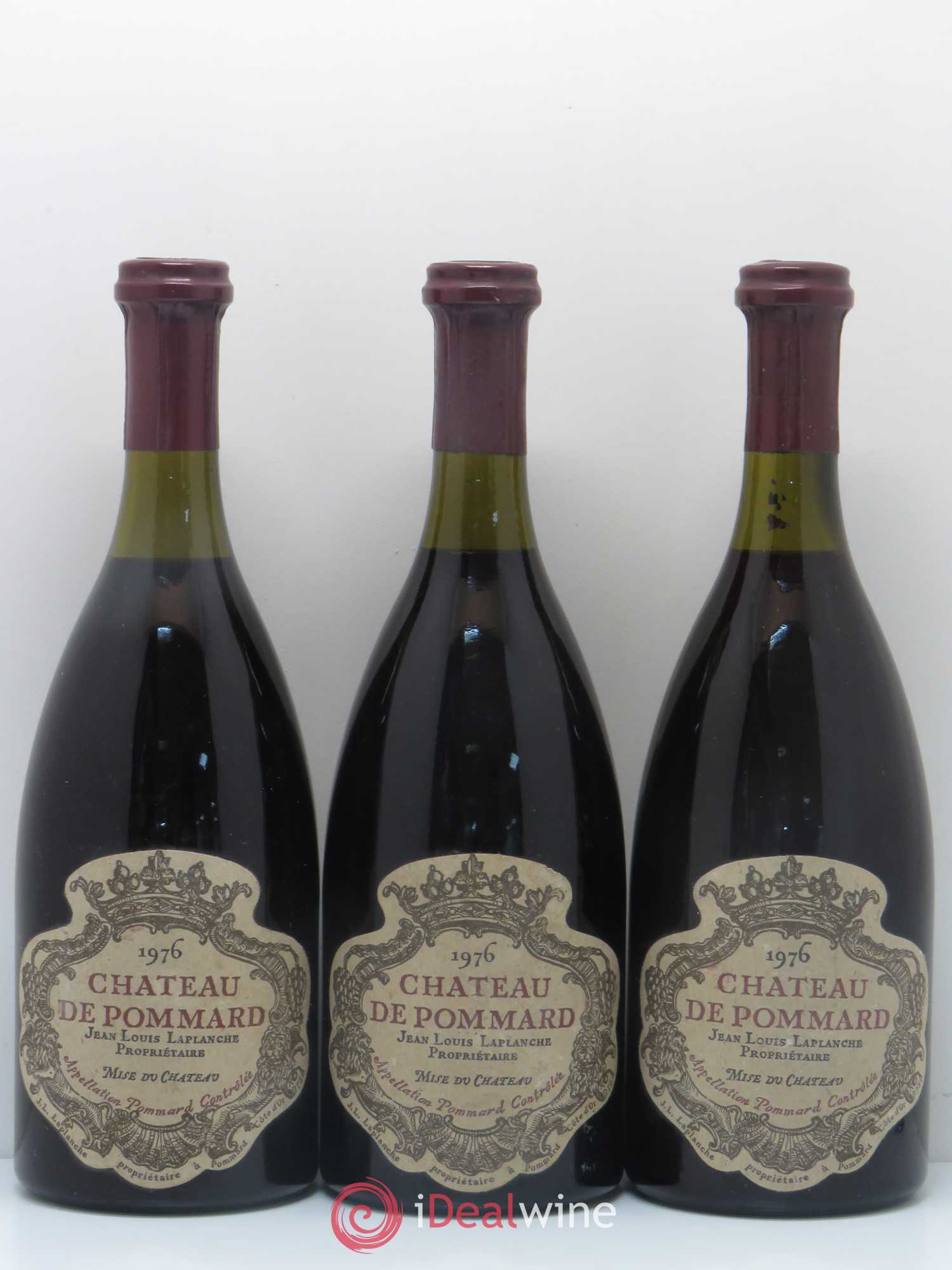 Pommard Château de Pommard 1976 - Lot de 3 bouteilles - 0