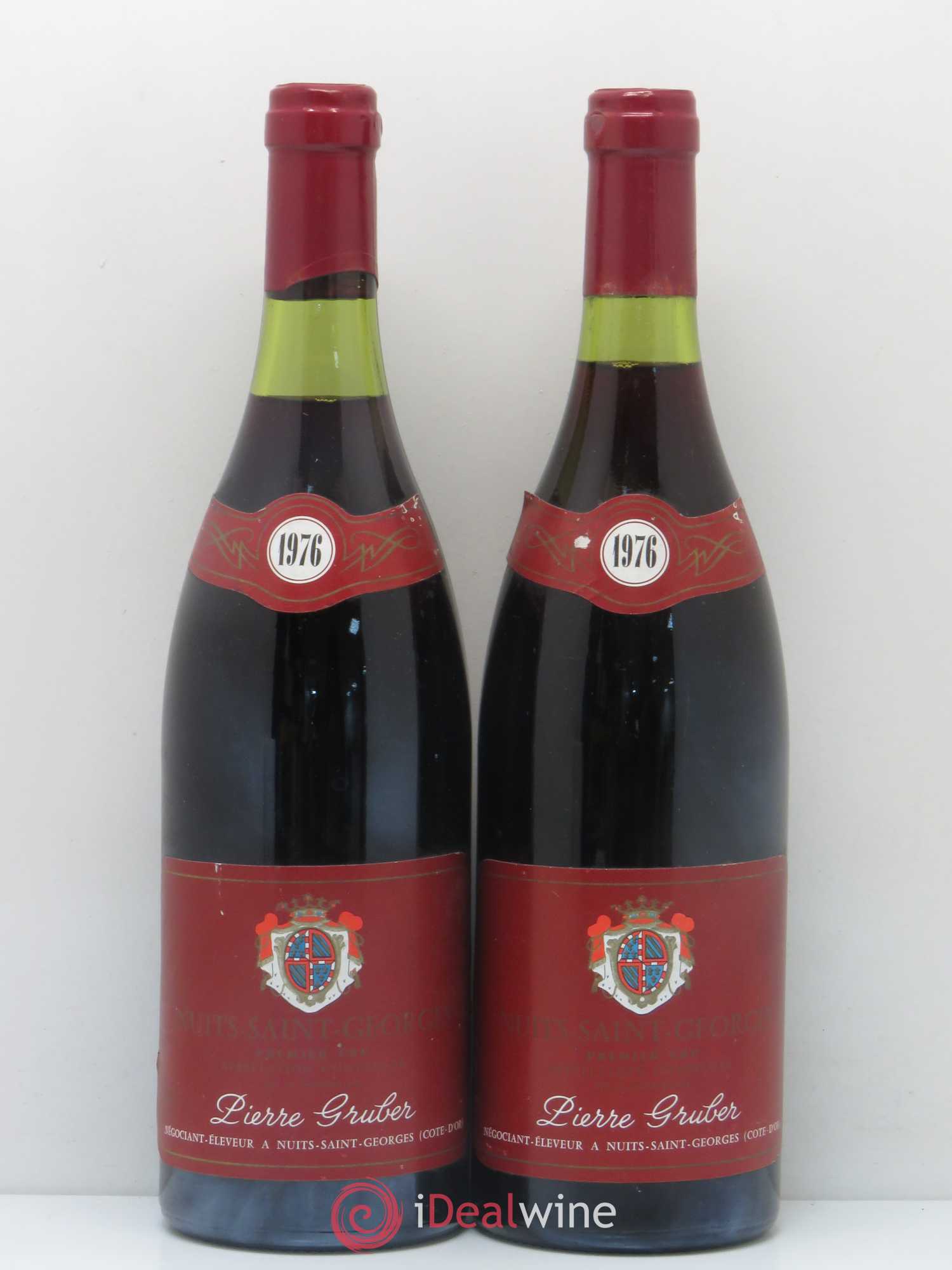 Nuits-Saint-Georges 1er Cru Pierre Gruber (sans prix de réserve) 1976 - Posten von 2 Flaschen - 0