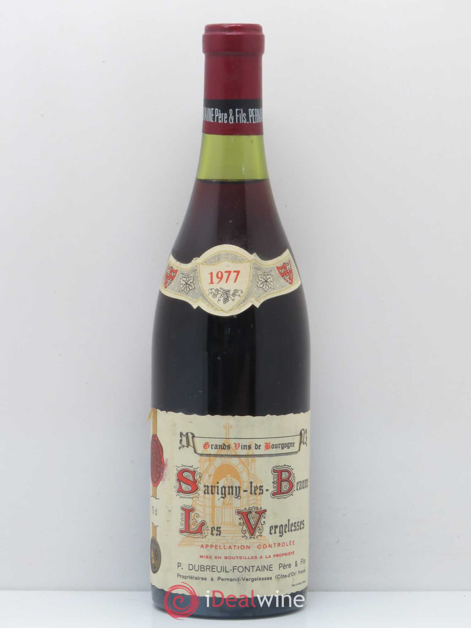 Savigny-lès-Beaune 1er Cru Les Vergelesses Dubreuil Fontaine 1977 - Posten von 1 Flasche - 0