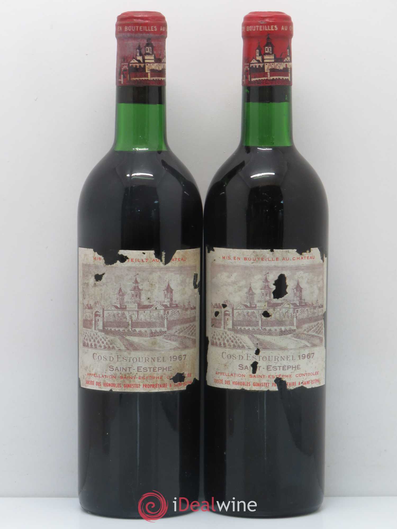 Cos d'Estournel 2ème Grand Cru Classé 1967 - Lot de 2 bouteilles - 0