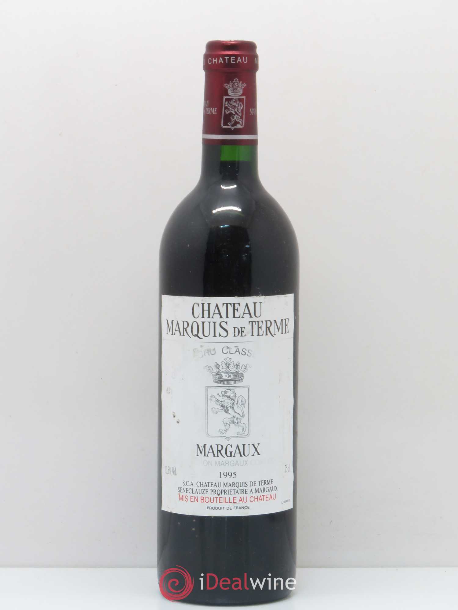 Château Marquis de Terme 4ème Grand Cru Classé 1995 - Lot de 1 bouteille - 0