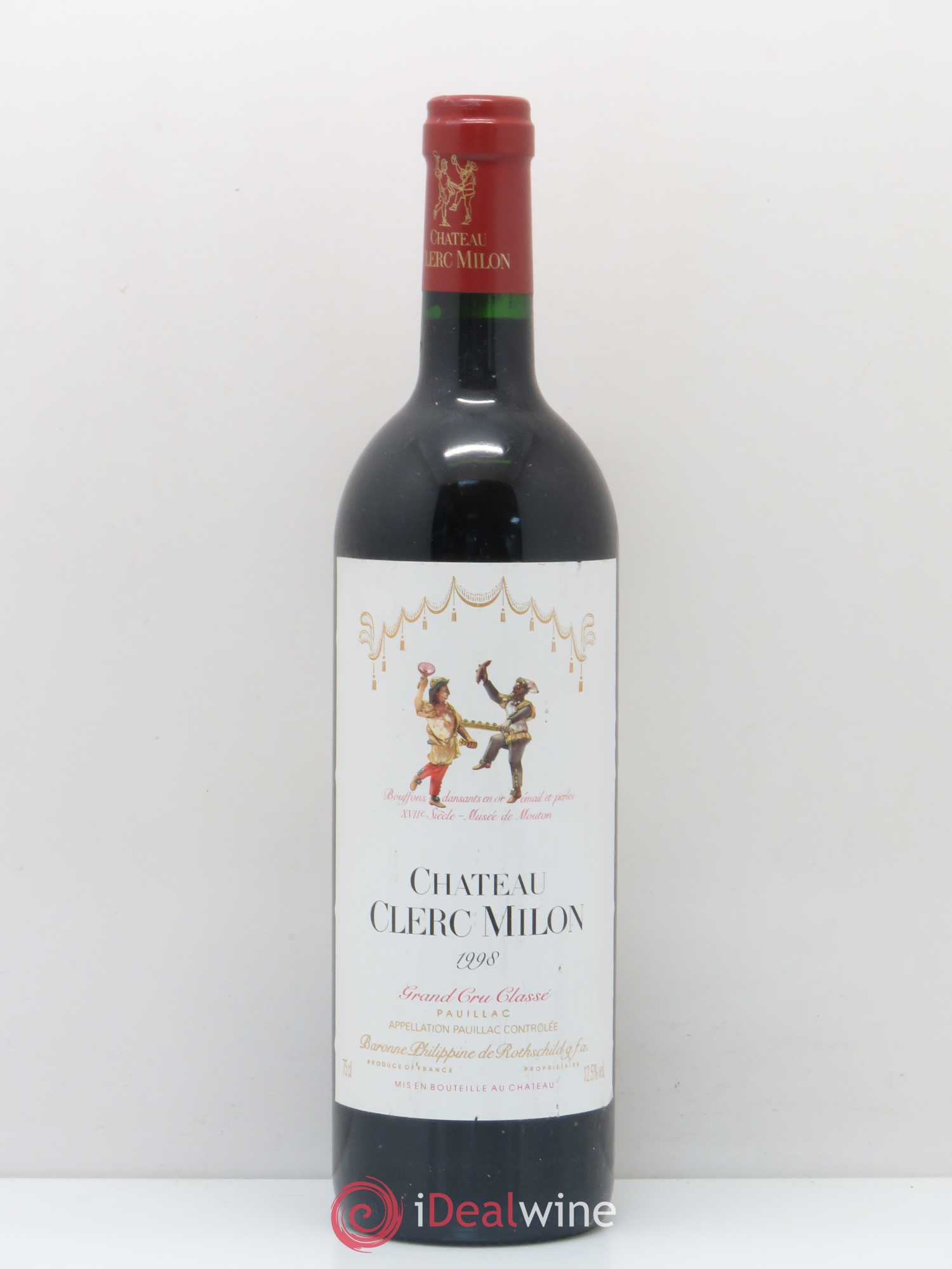 Château Clerc Milon 5ème Grand Cru Classé (sans prix de réserve) 1998 - Lot de 1 bouteille - 0