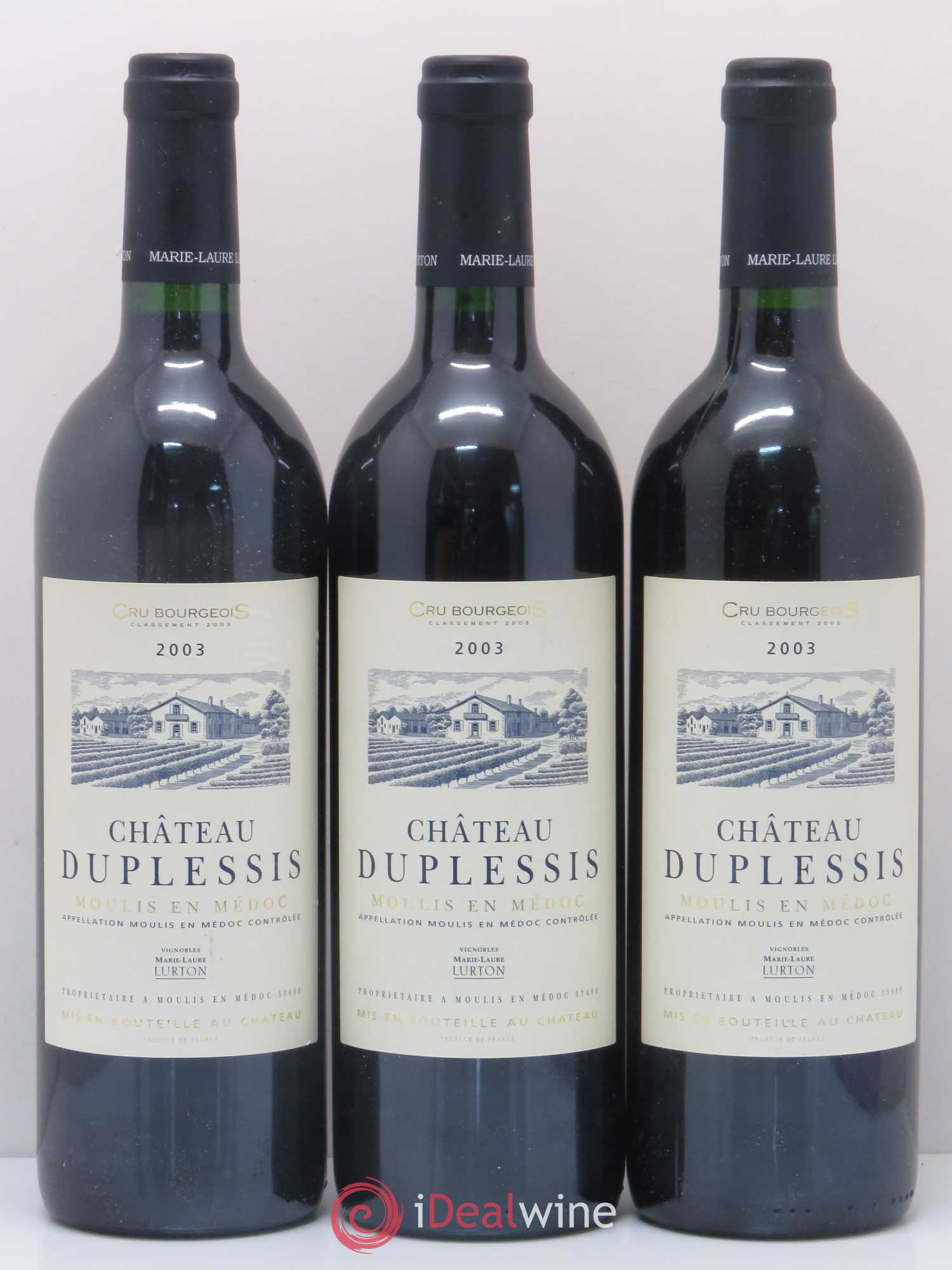 Château Duplessis Cru Bourgeois 2003 - Lot of 6 bottles - 2