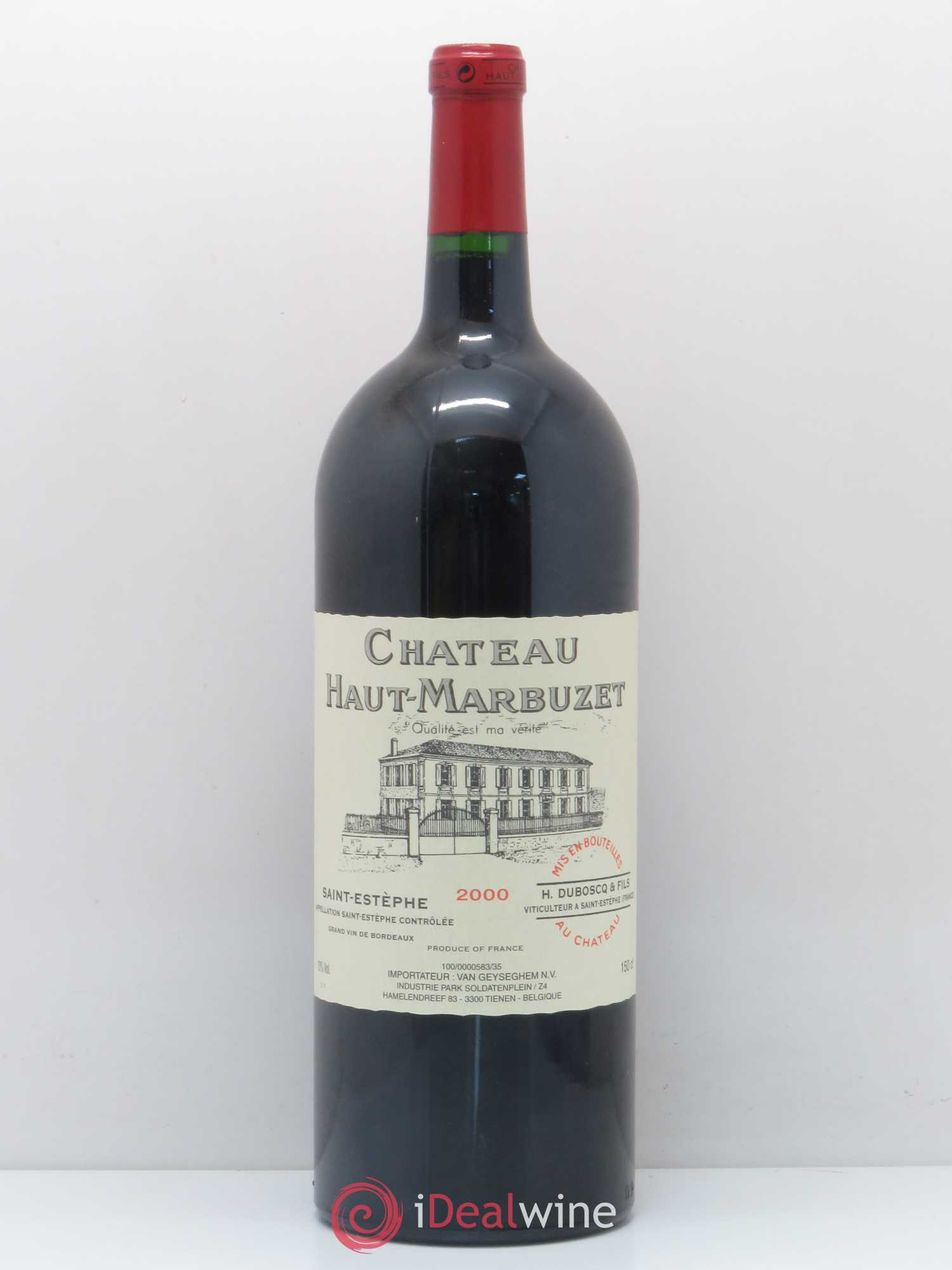 Château Haut Marbuzet 2000 - Lot de 1 magnum - 0