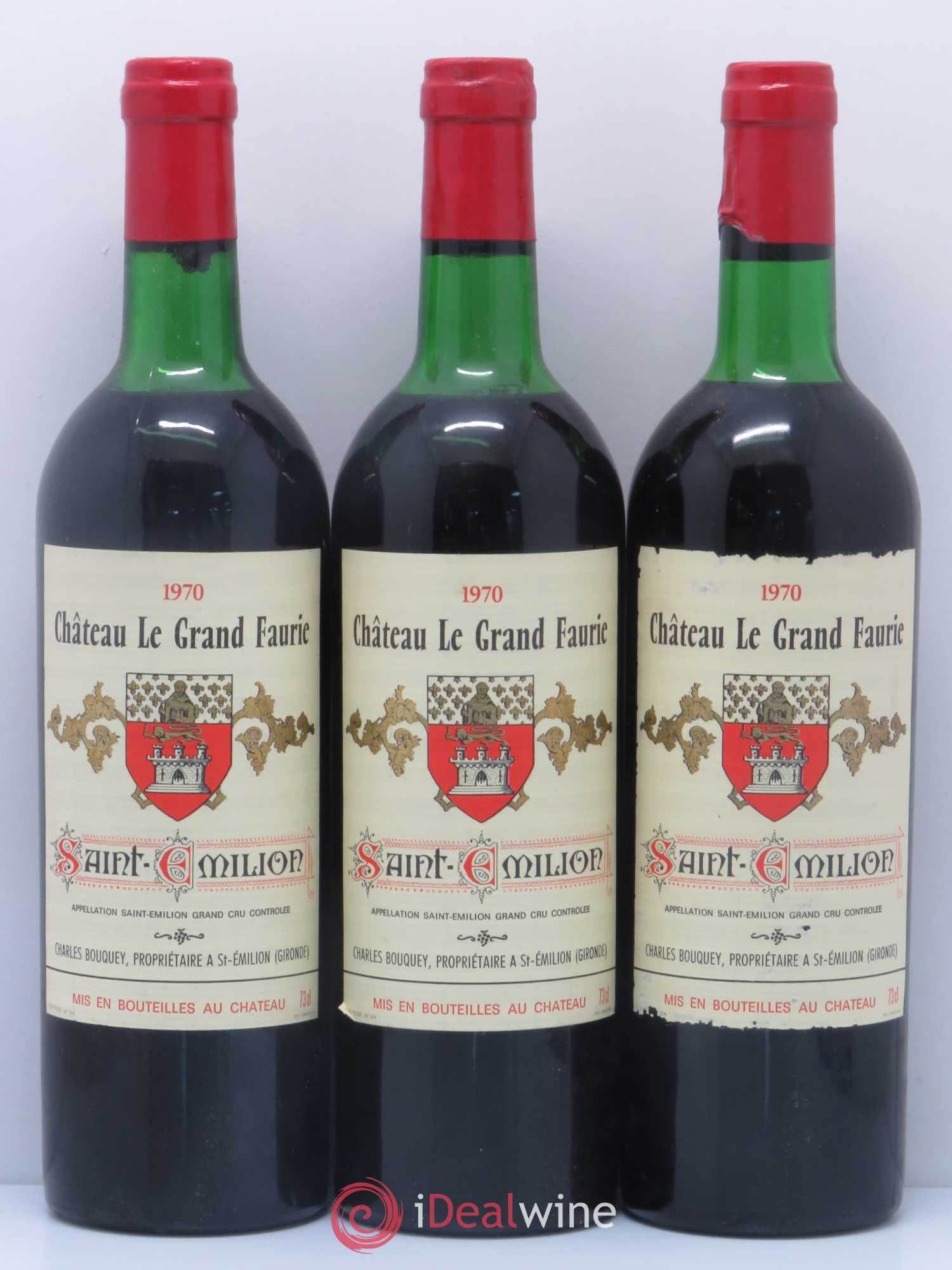 Saint-Émilion Château Grand Faurie (sans prix de réserve) 1970 - Posten von 6 Flaschen - 2