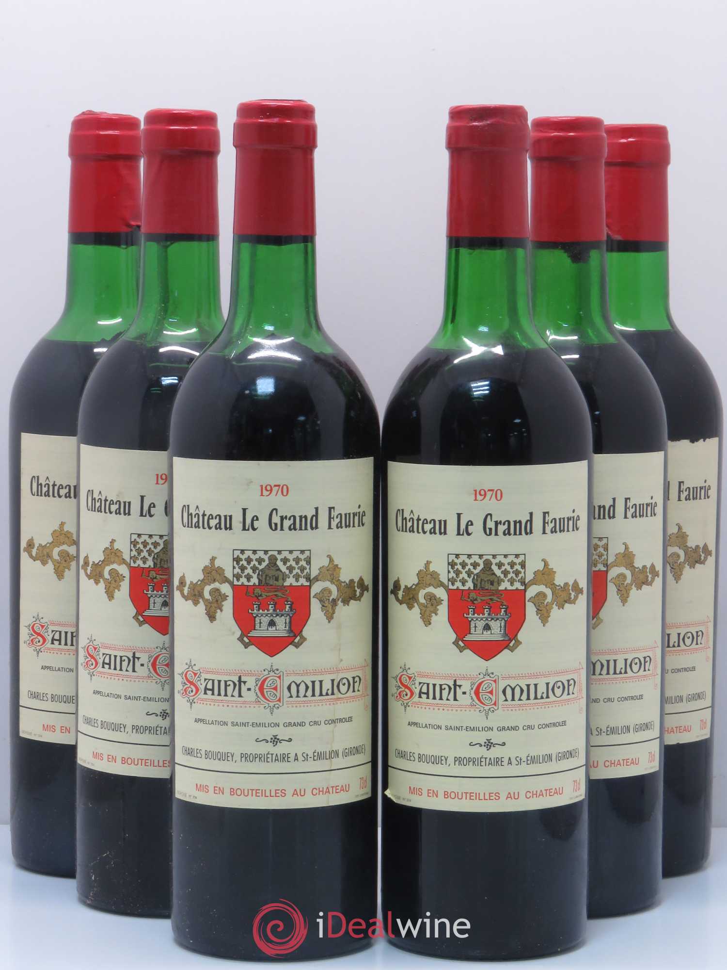 Saint-Émilion Château Grand Faurie (sans prix de réserve) 1970 - Posten von 6 Flaschen - 0