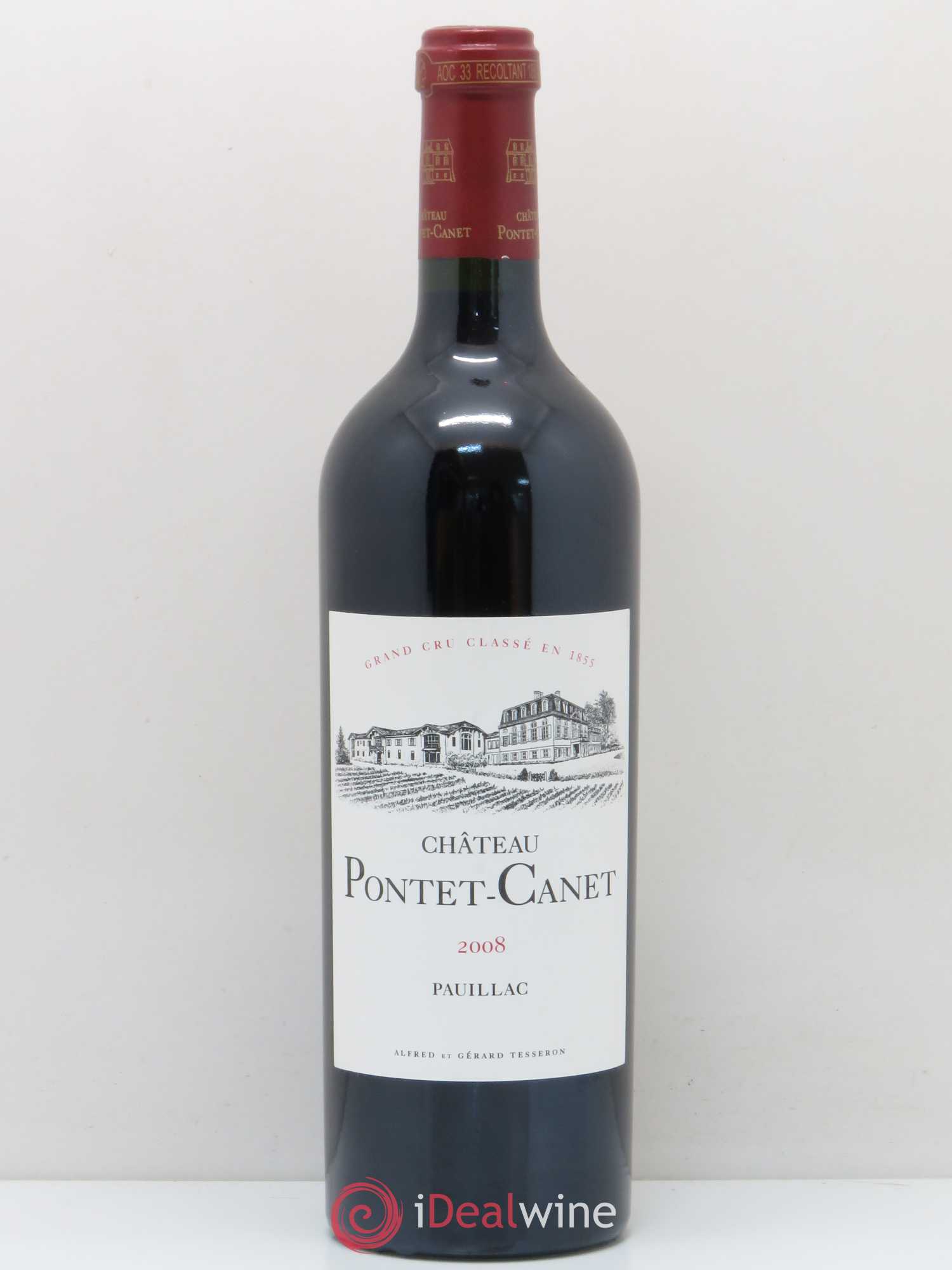 Château Pontet Canet 5ème Grand Cru Classé 2008 - Lot de 1 bouteille - 0