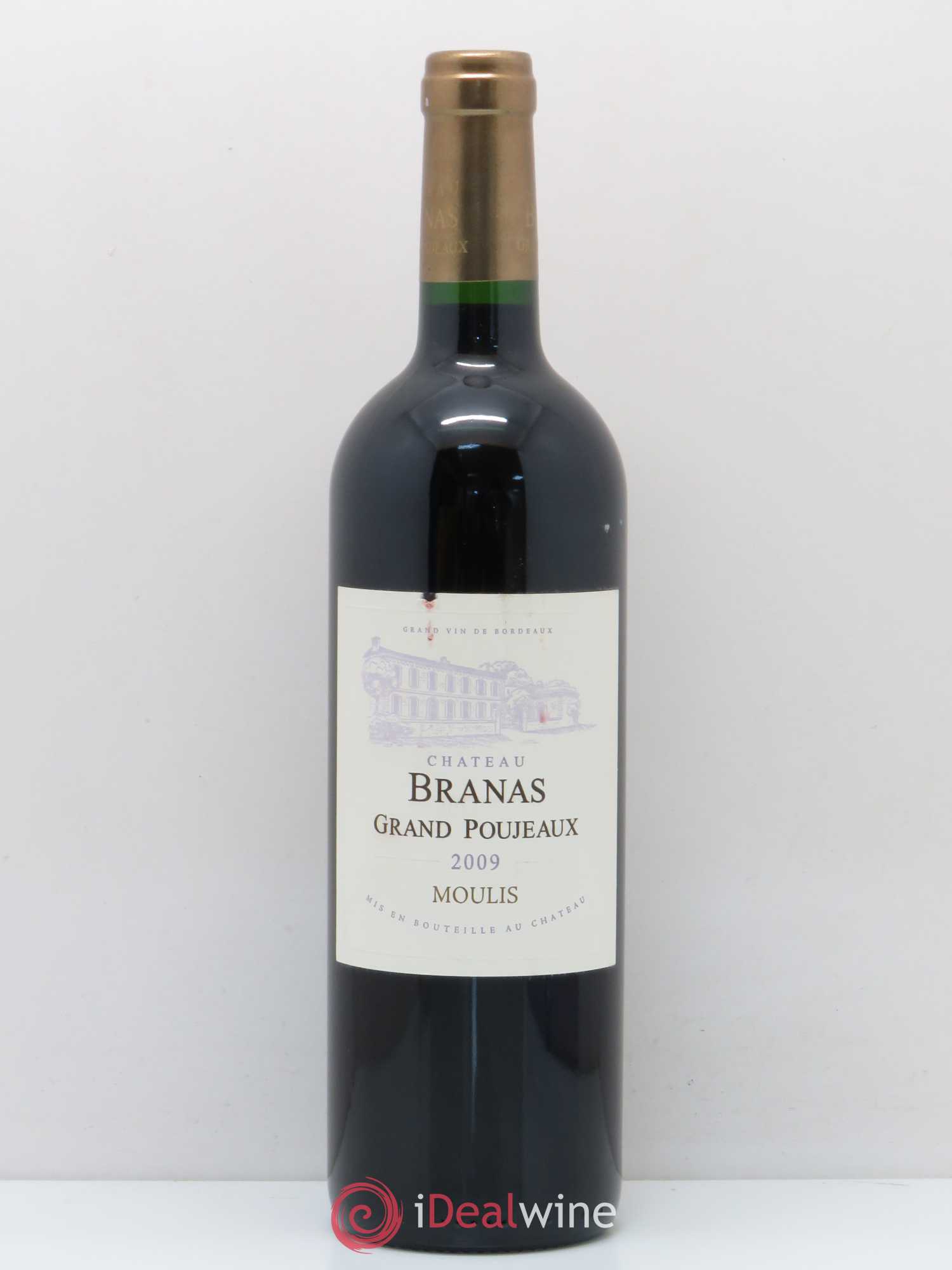 Château Branas Grand Poujeaux Cru Bourgeois 2009 - Lot de 1 bouteille - 0