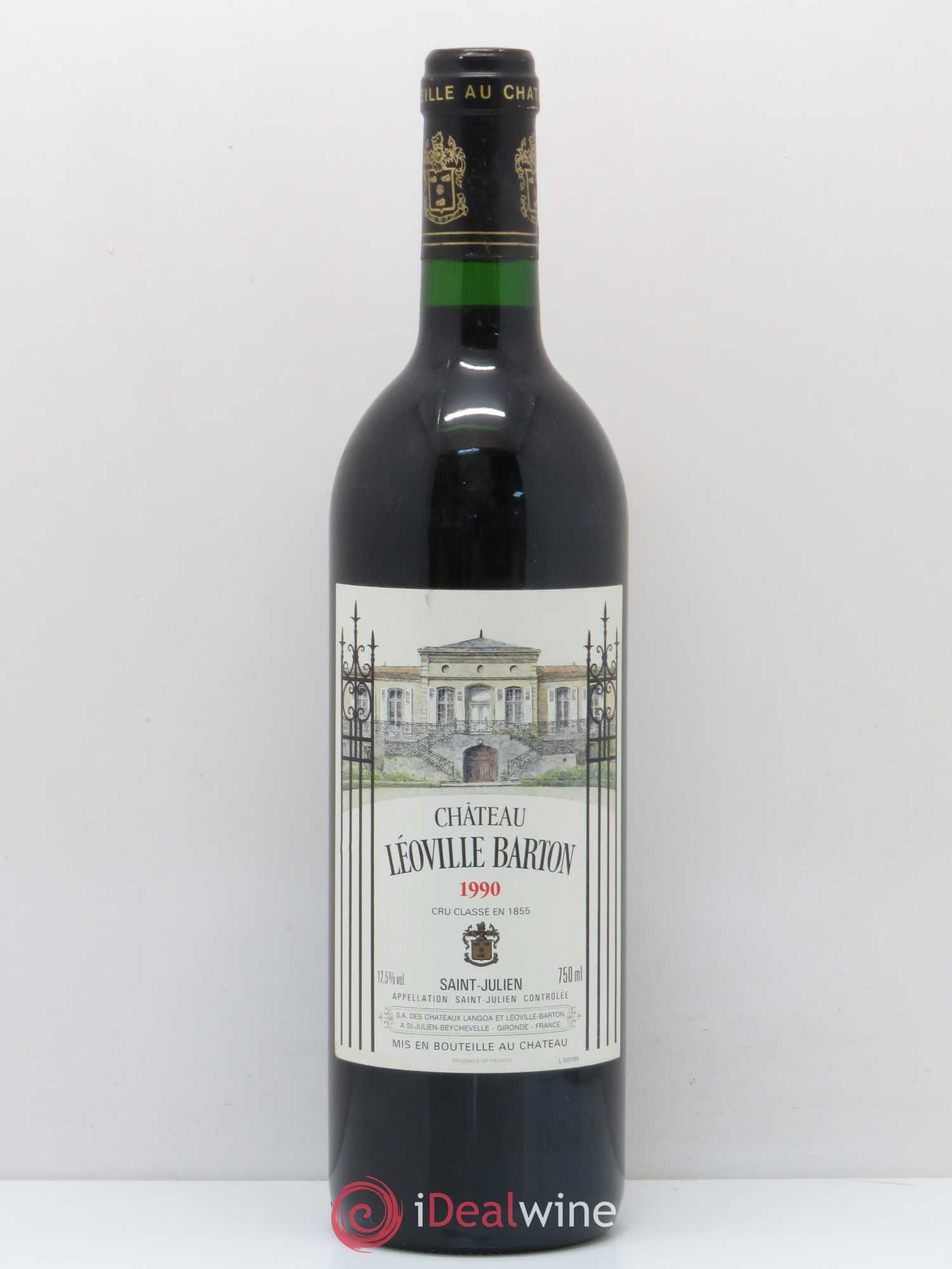 Château Léoville Barton 2ème Grand Cru Classé 1990 - Lot de 1 bouteille - 0
