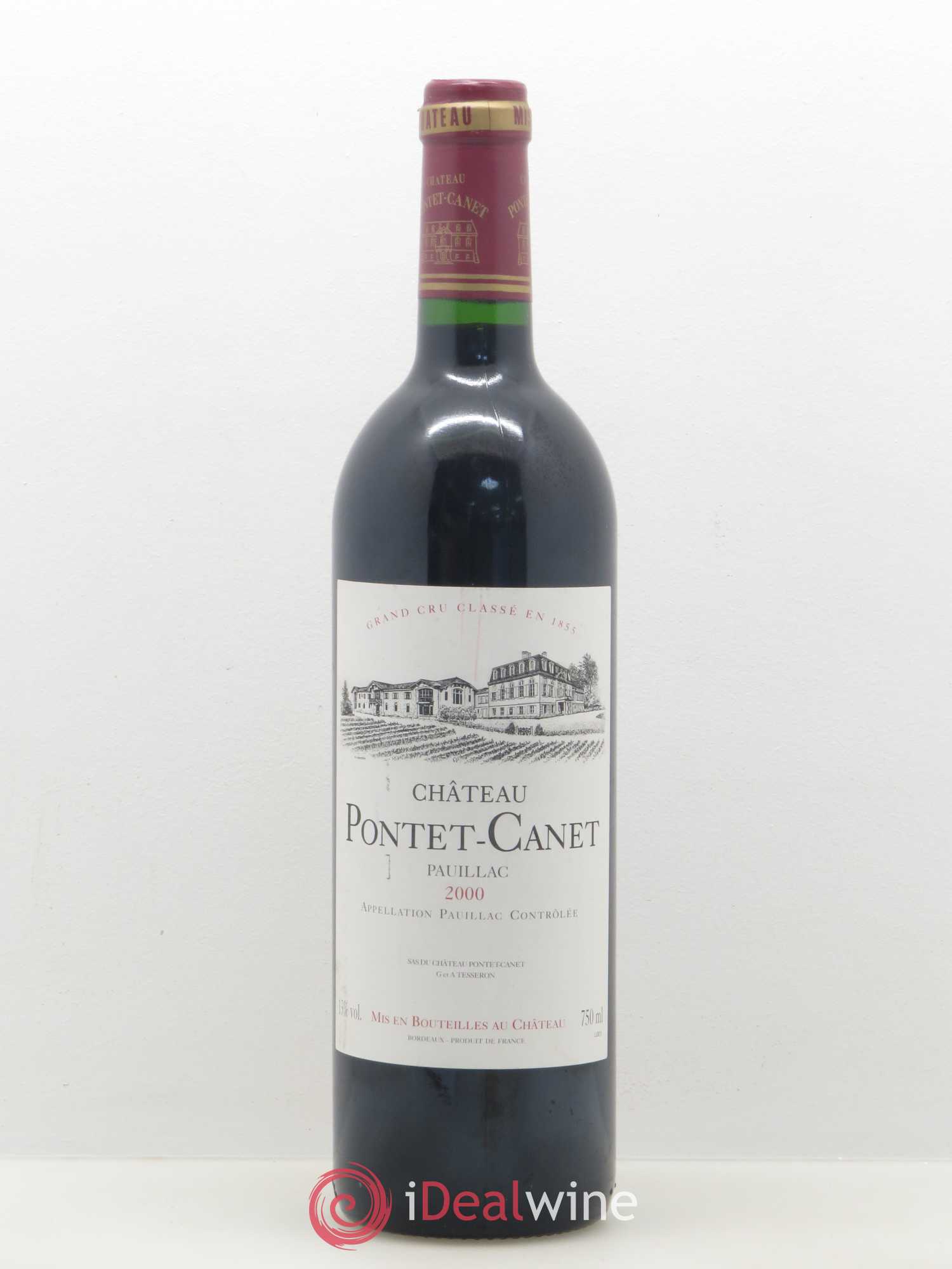 Château Pontet Canet 5ème Grand Cru Classé 2000 - Lot de 1 bouteille - 0