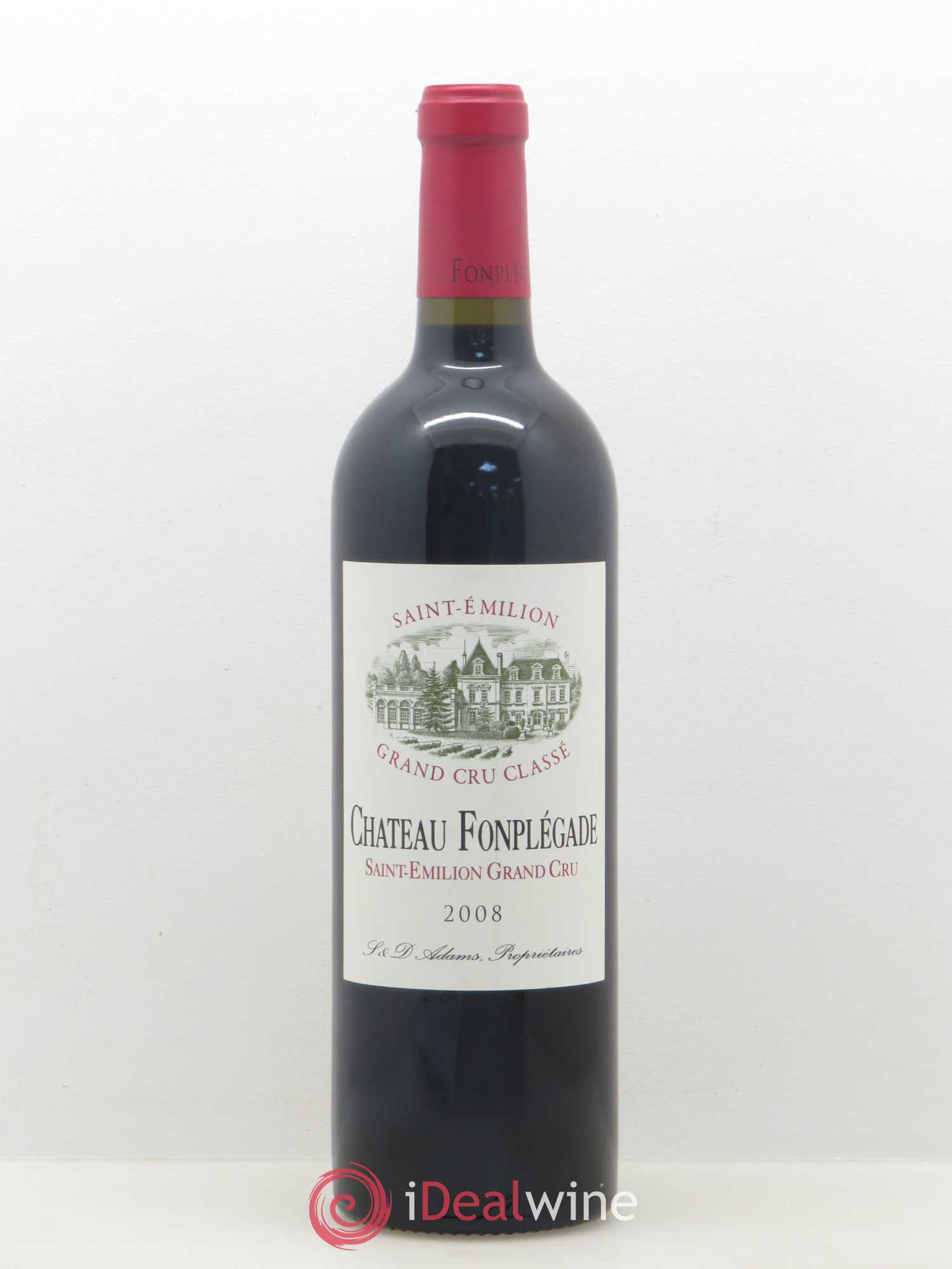 Château Fonplegade Grand Cru Classé 2008 - Lot de 1 bouteille - 0