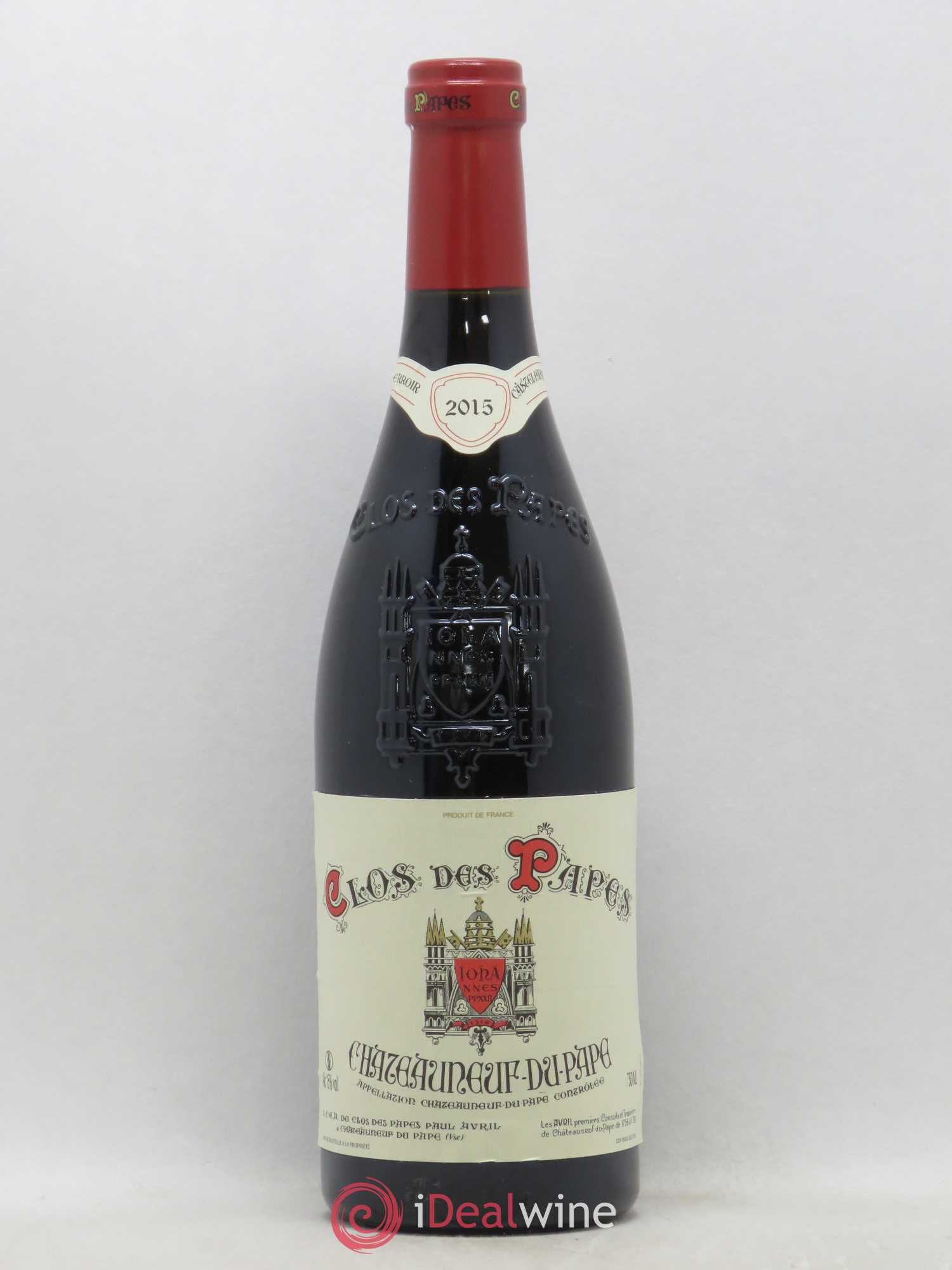 Châteauneuf-du-Pape Clos des Papes - Paul Avril 2015 - Lot de 1 bouteille - 0
