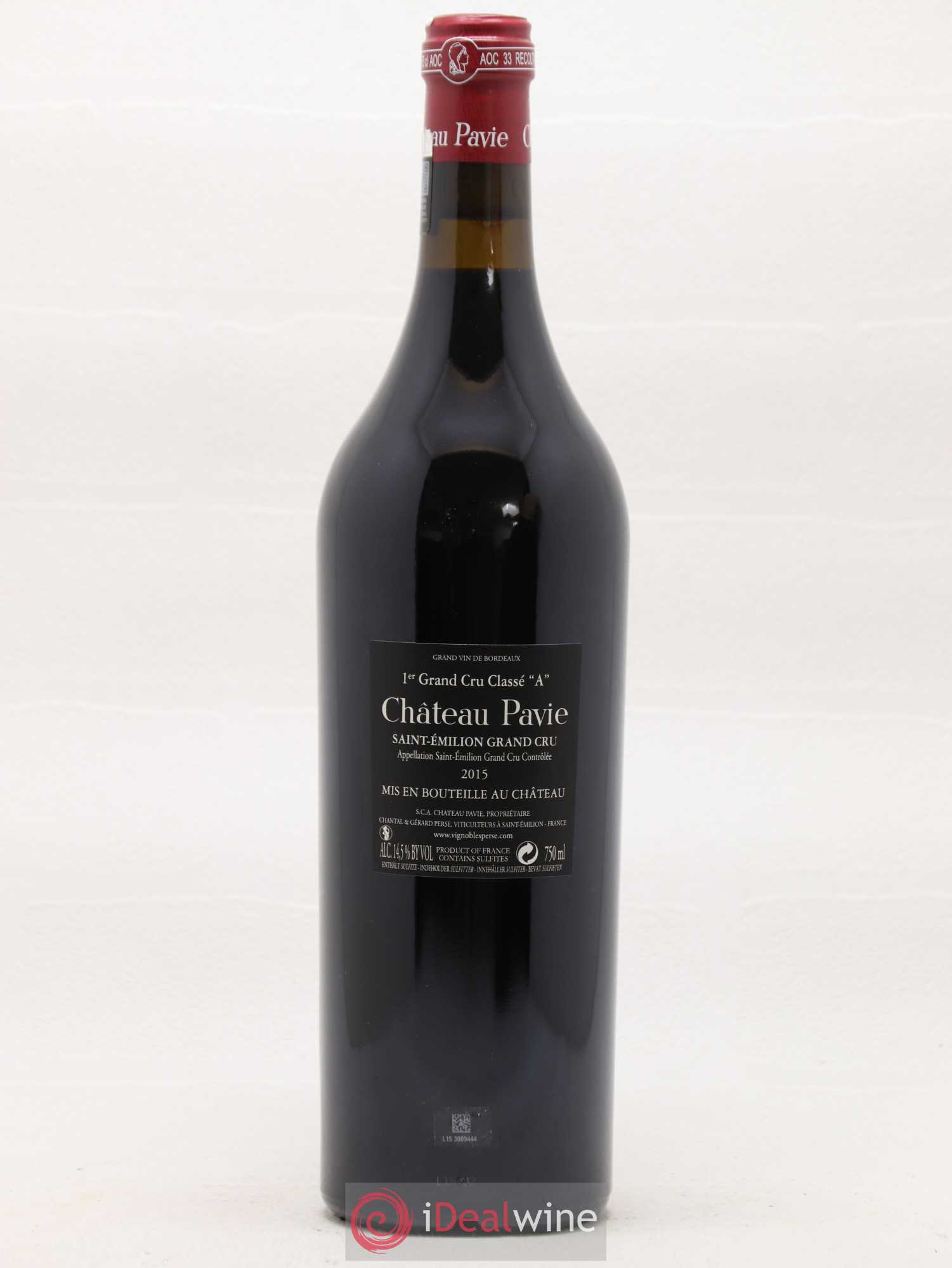 Château Pavie 1er Grand Cru Classé A 2015 - Lot de 1 bouteille - 1