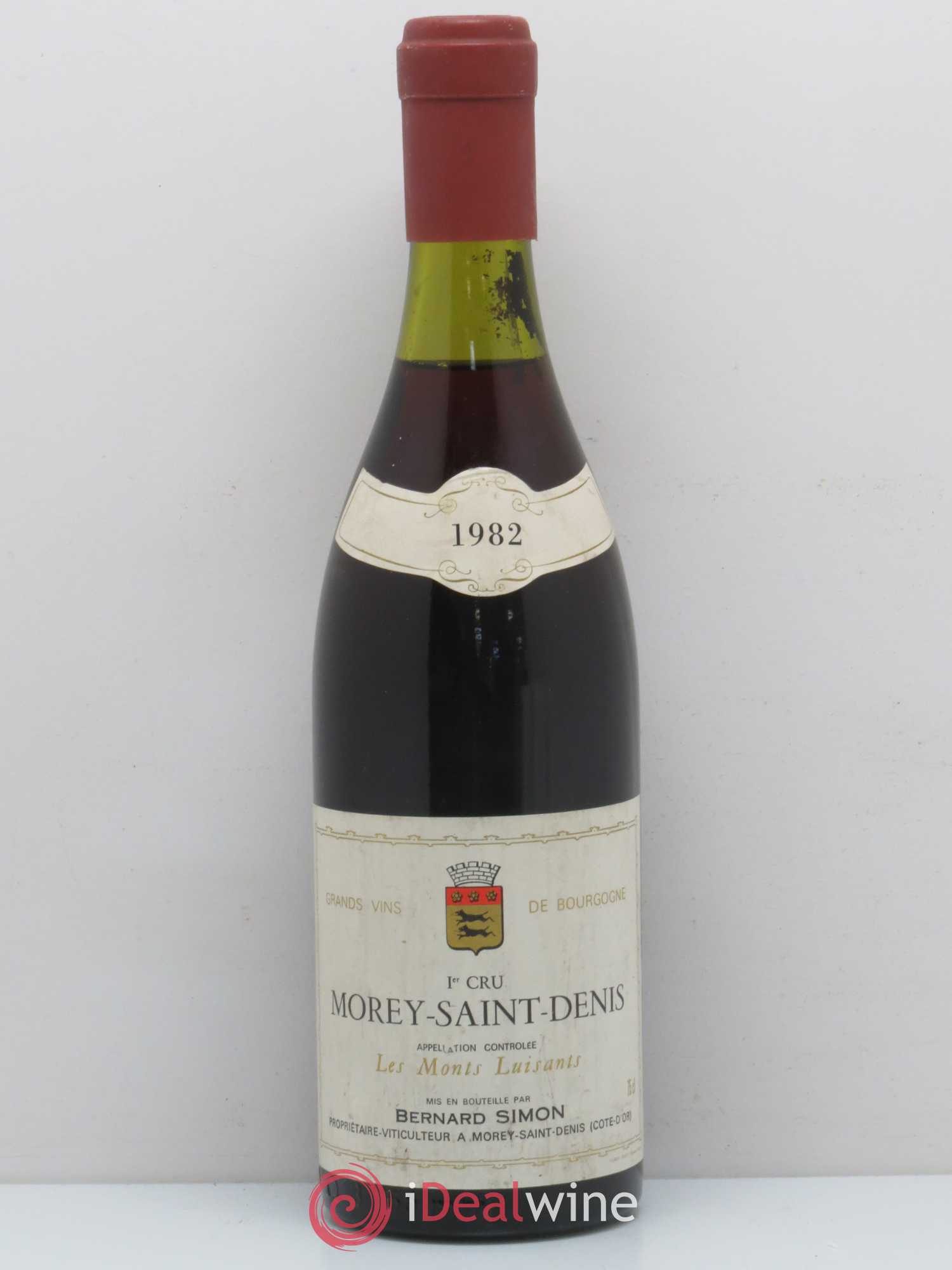 Morey-Saint-Denis 1er Cru Les Monts Luisants Domaine Bernard Simon 1982 - Posten von 1 Flasche - 0