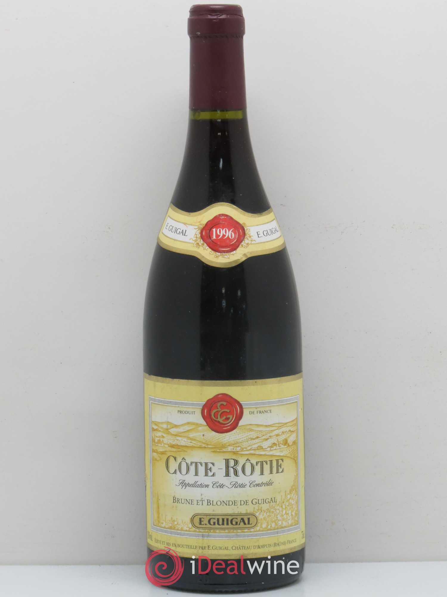 Côte-Rôtie Côtes Brune et Blonde Guigal 1996 - Lot de 1 bouteille - 0