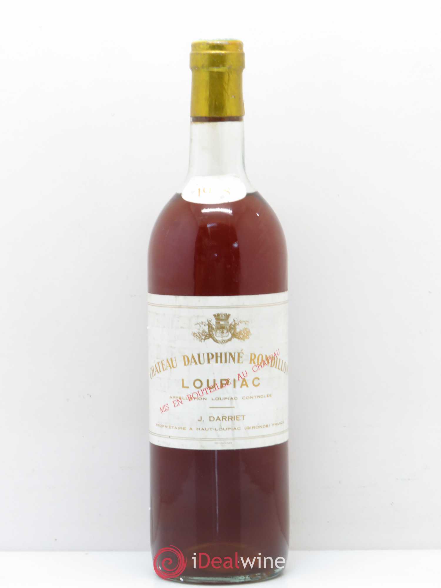 Loupiac Château Dauphine Rondillon 1978 - Lot de 1 bouteille - 0