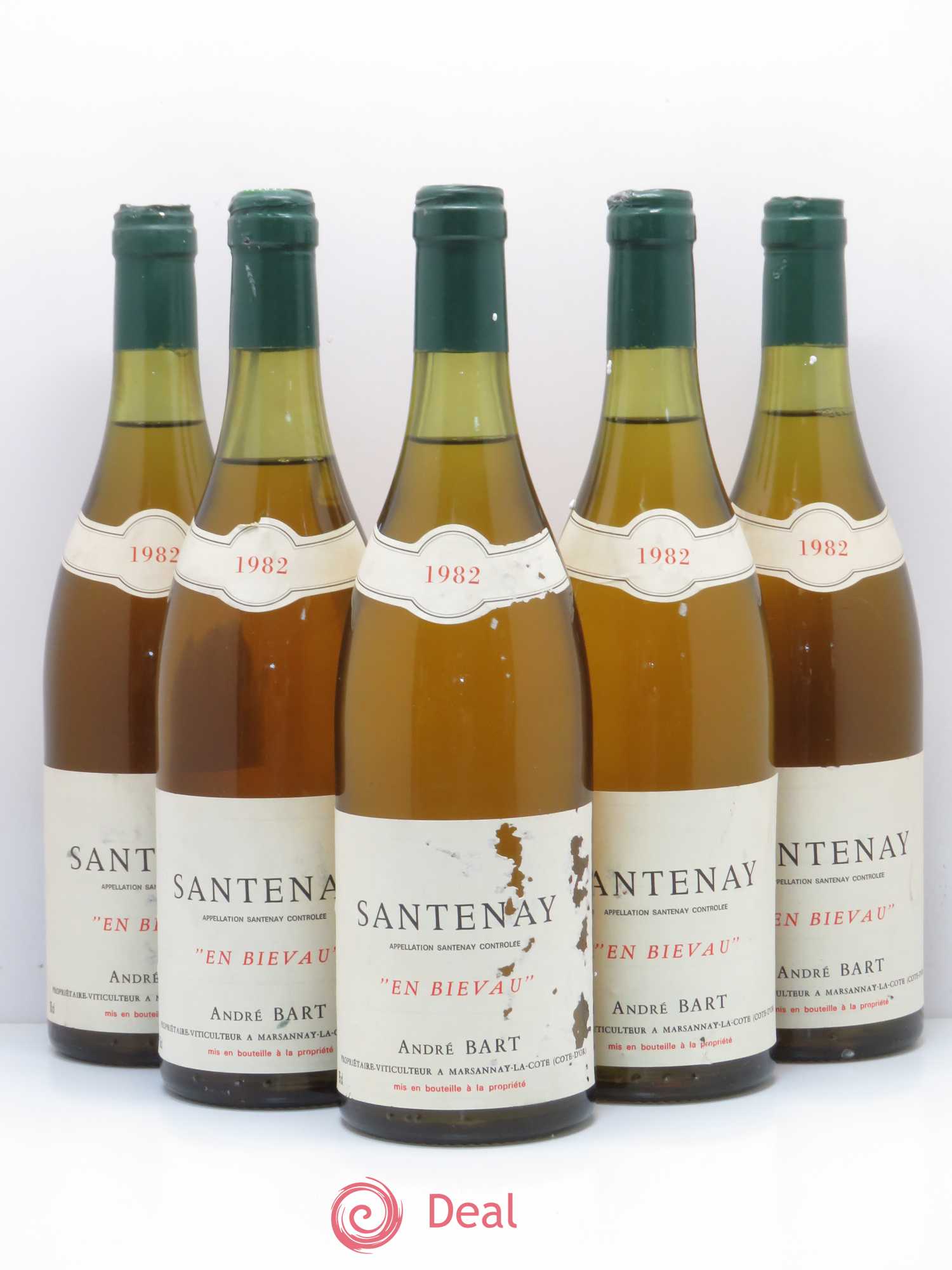 Santenay En Bievau Domaine André Bart 1982 - Posten von 5 Flaschen - 0