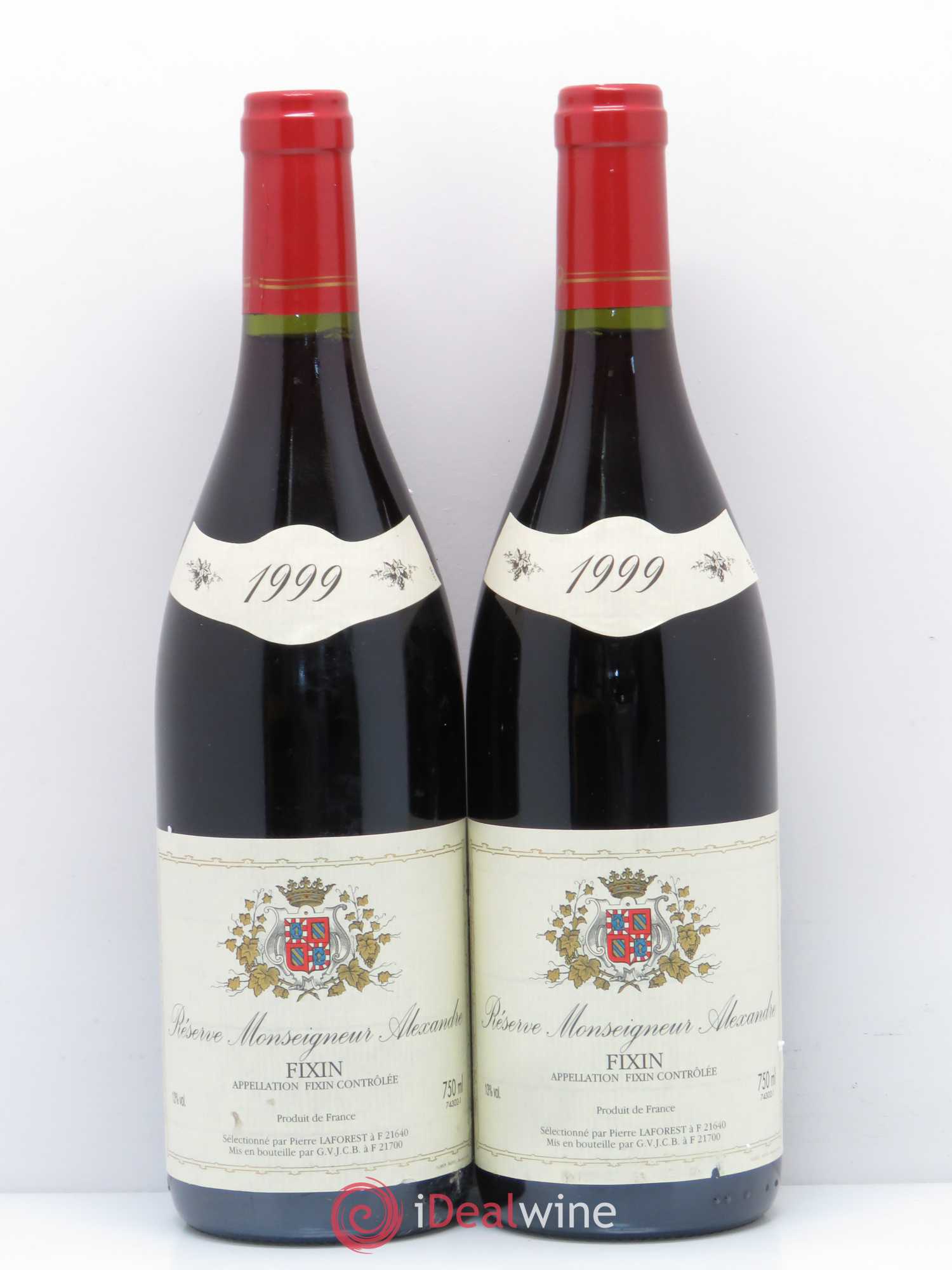 Fixin Réserve Monseigneur Alexandre 1999 - Posten von 2 Flaschen - 0
