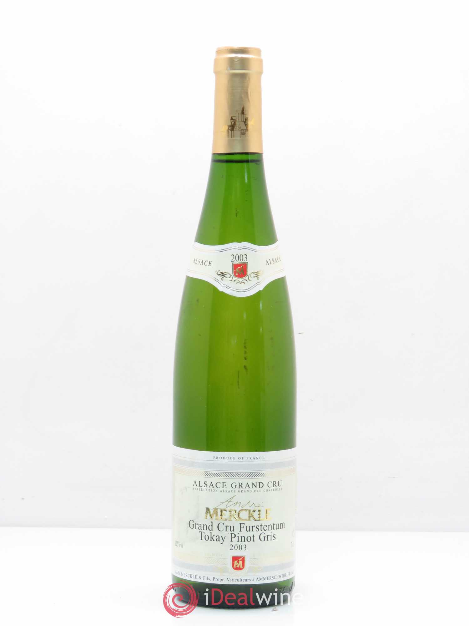 Pinot Gris Grand Cru Furstentum Merckle 2003 - Posten von 1 Flasche - 0
