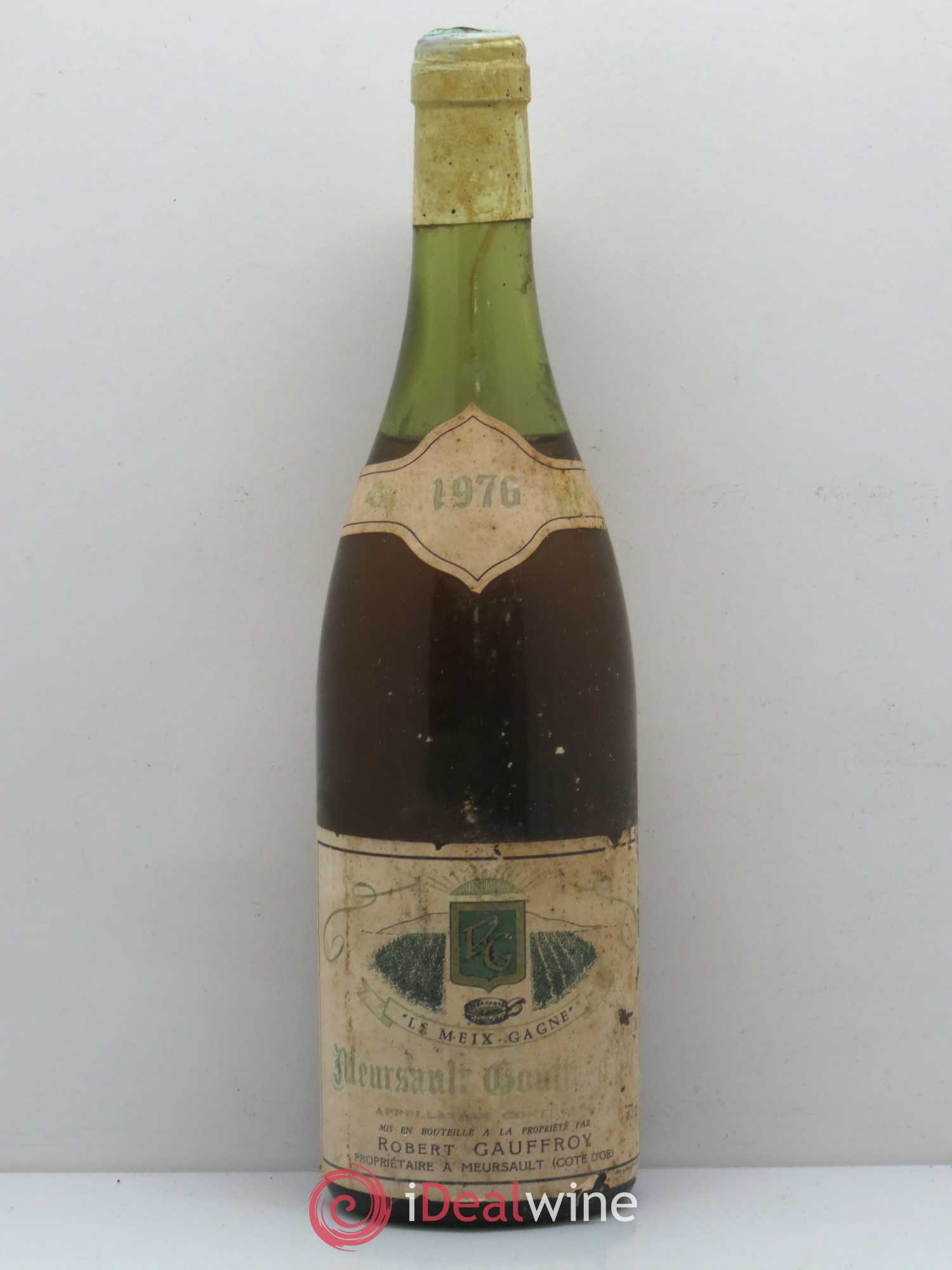 Meursault 1er Cru Goutte d'Or Domaine Robert Gauffroy 1976 - Posten von 1 Flasche - 0