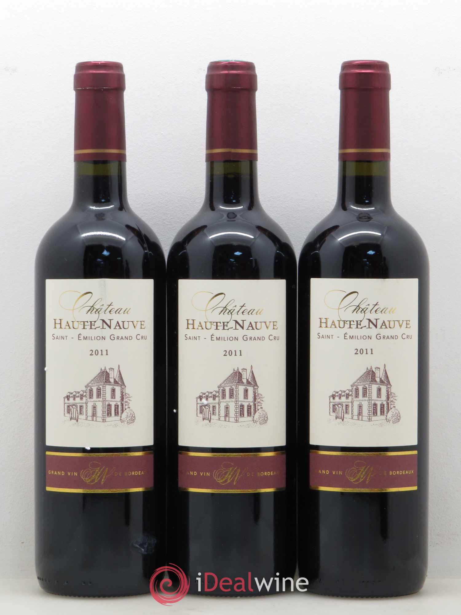 Saint-Émilion Grand Cru Château Haute Nauve 2011 - Lot de 12 bouteilles - 1