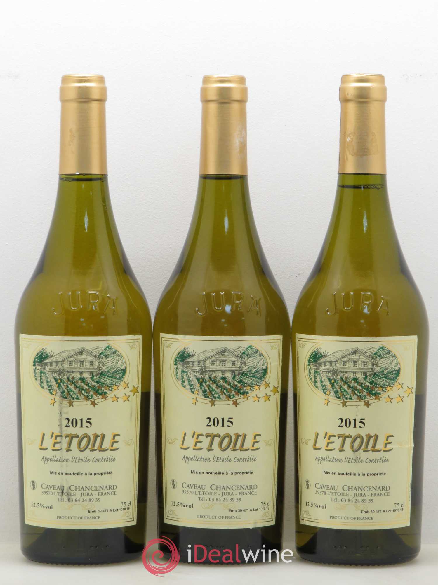 Côtes du Jura L'Etoile Caveau Chancenard 2015 - Lot de 6 bouteilles - 1