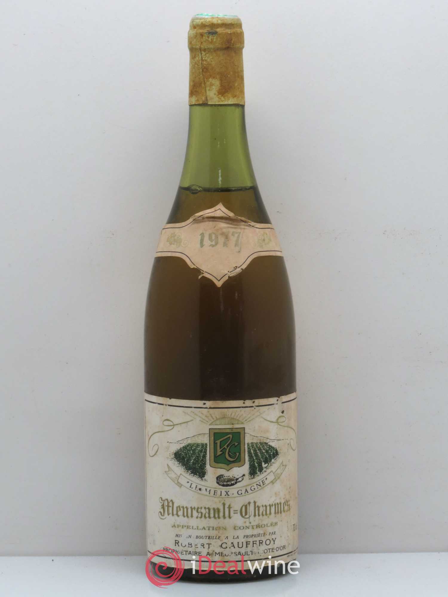 Meursault 1er Cru Charmes Domaine Robert Gauffroy 1977 - Posten von 1 Flasche - 0