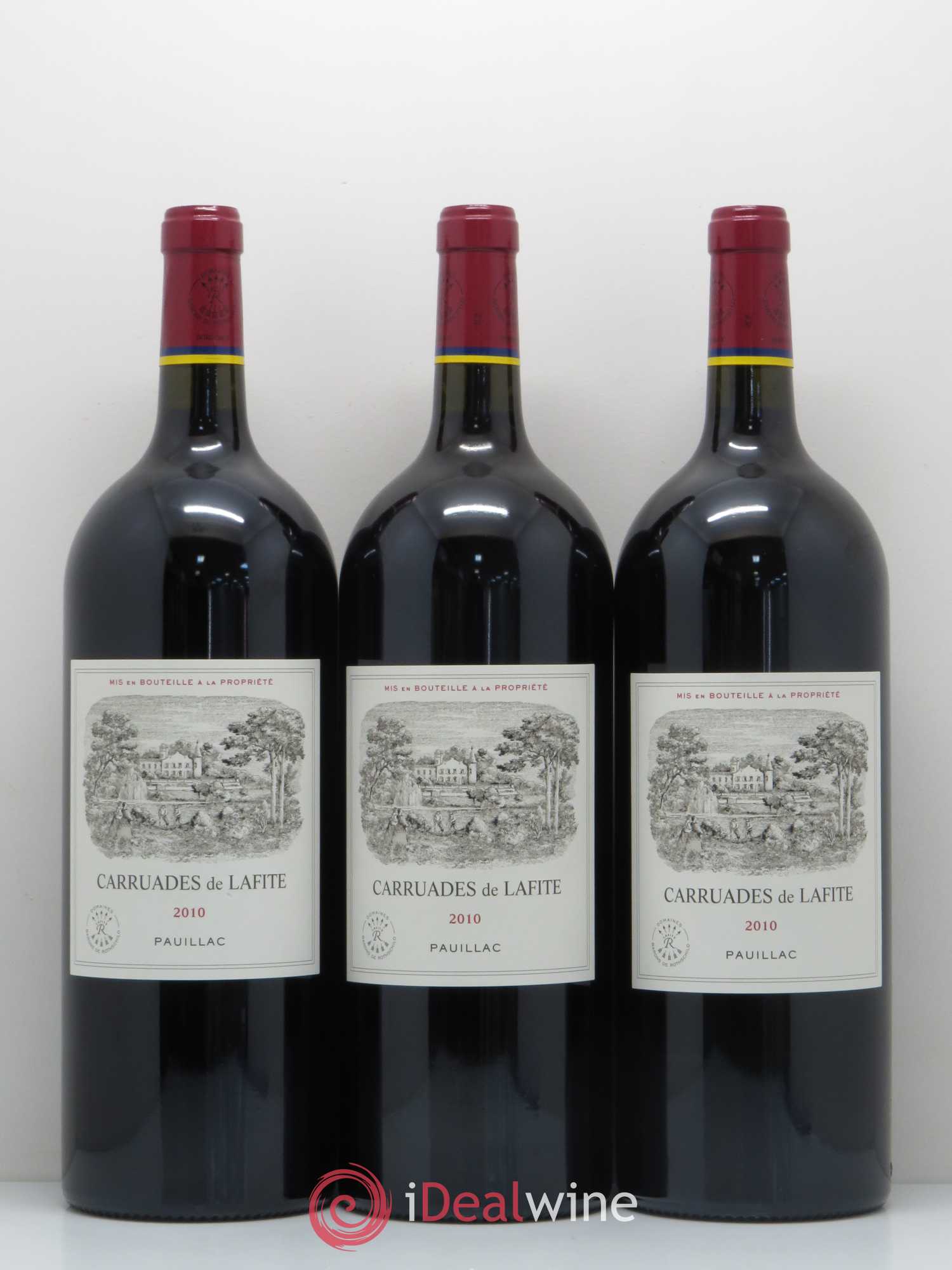 Carruades de Lafite Rothschild Second Vin 2010 - Lot de 3 magnums - 0