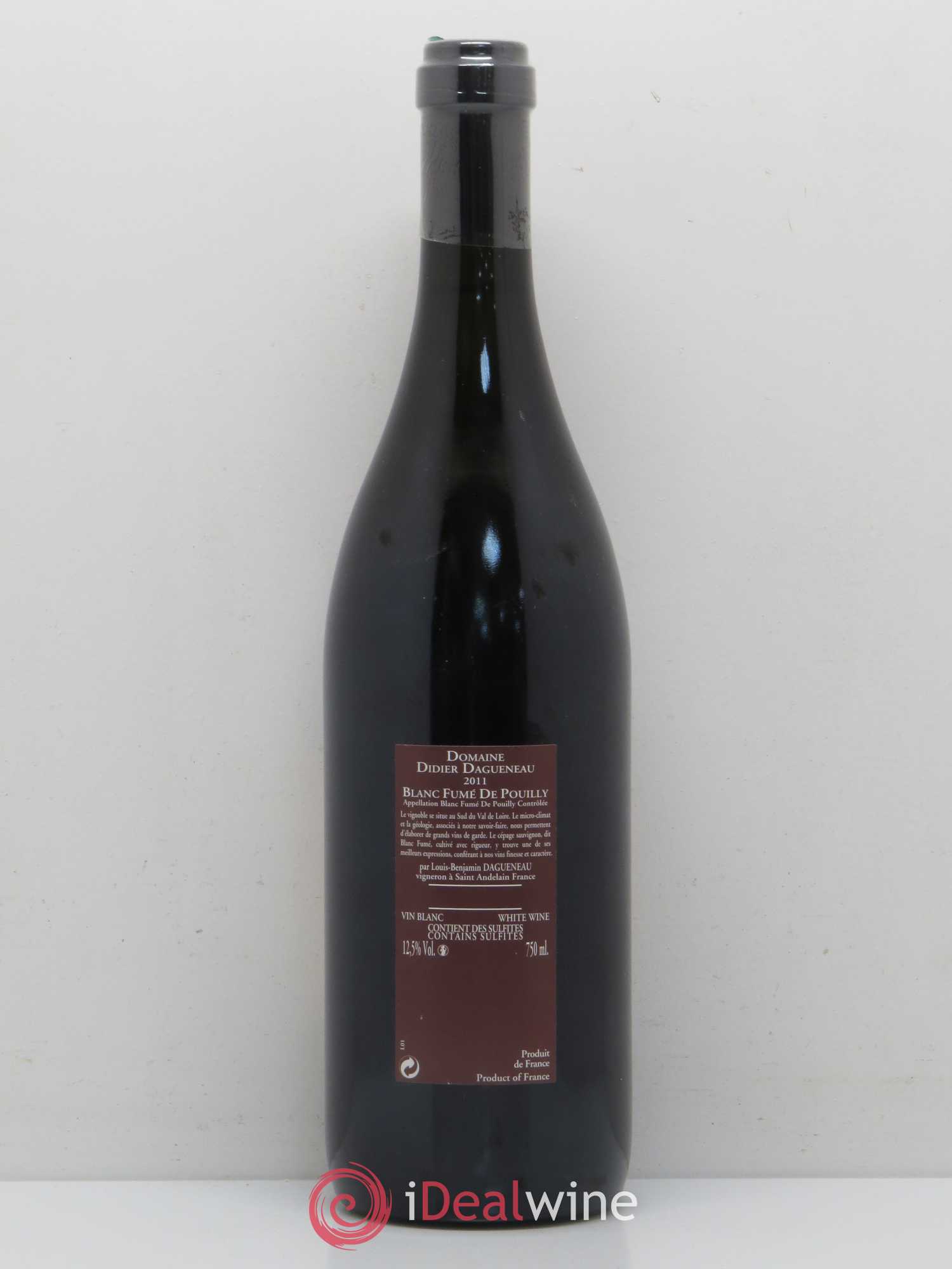 Vin de France (anciennement Pouilly-Fumé) Pur Sang Dagueneau (Domaine Didier - Louis-Benjamin) 2011 - Lot de 1 bouteille - 1
