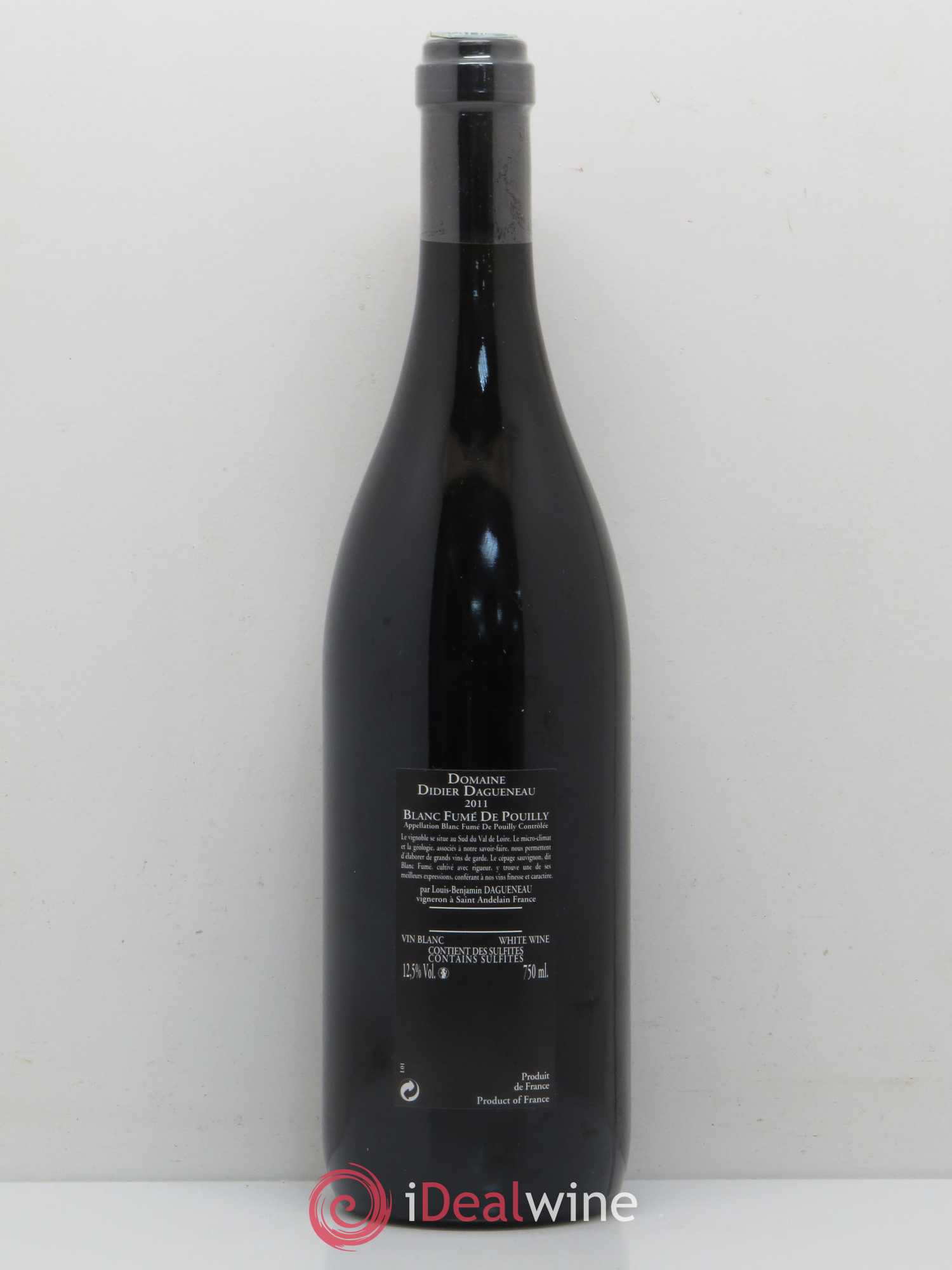 Vin de France (anciennement Pouilly-Fumé) Silex Dagueneau (Domaine Didier - Louis-Benjamin) 2011 - Lot de 1 bouteille - 1