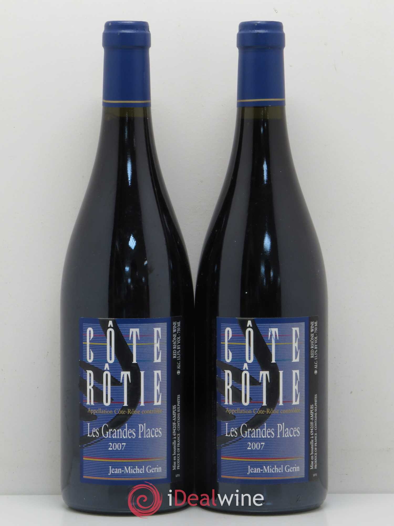 Côte-Rôtie Les Grandes Places Jean-Michel Gerin 2007 - Lot de 2 bouteilles - 0