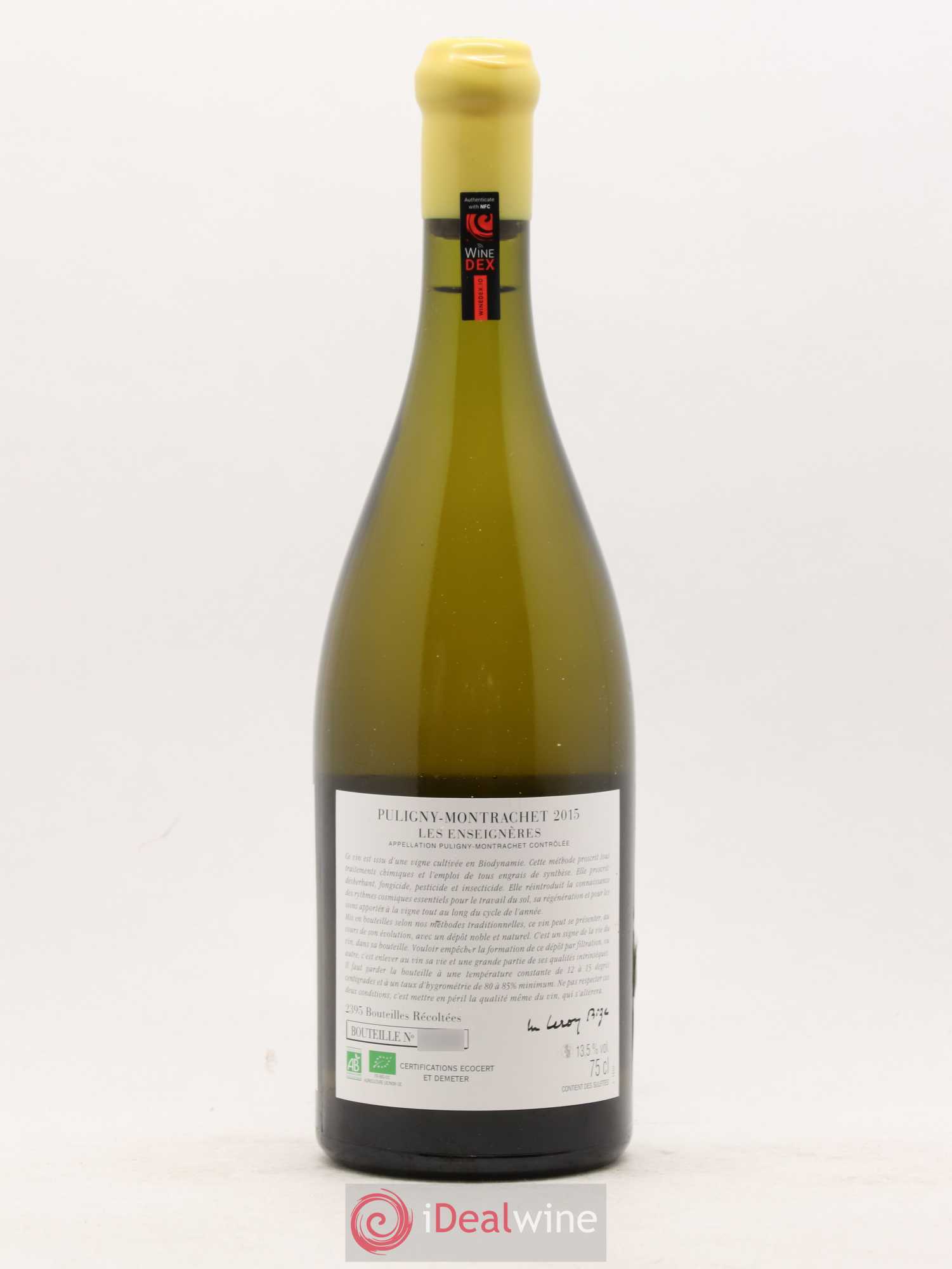 Puligny-Montrachet Les Enseignères d'Auvenay (Domaine) 2015 - Lot de 1 bouteille - 2