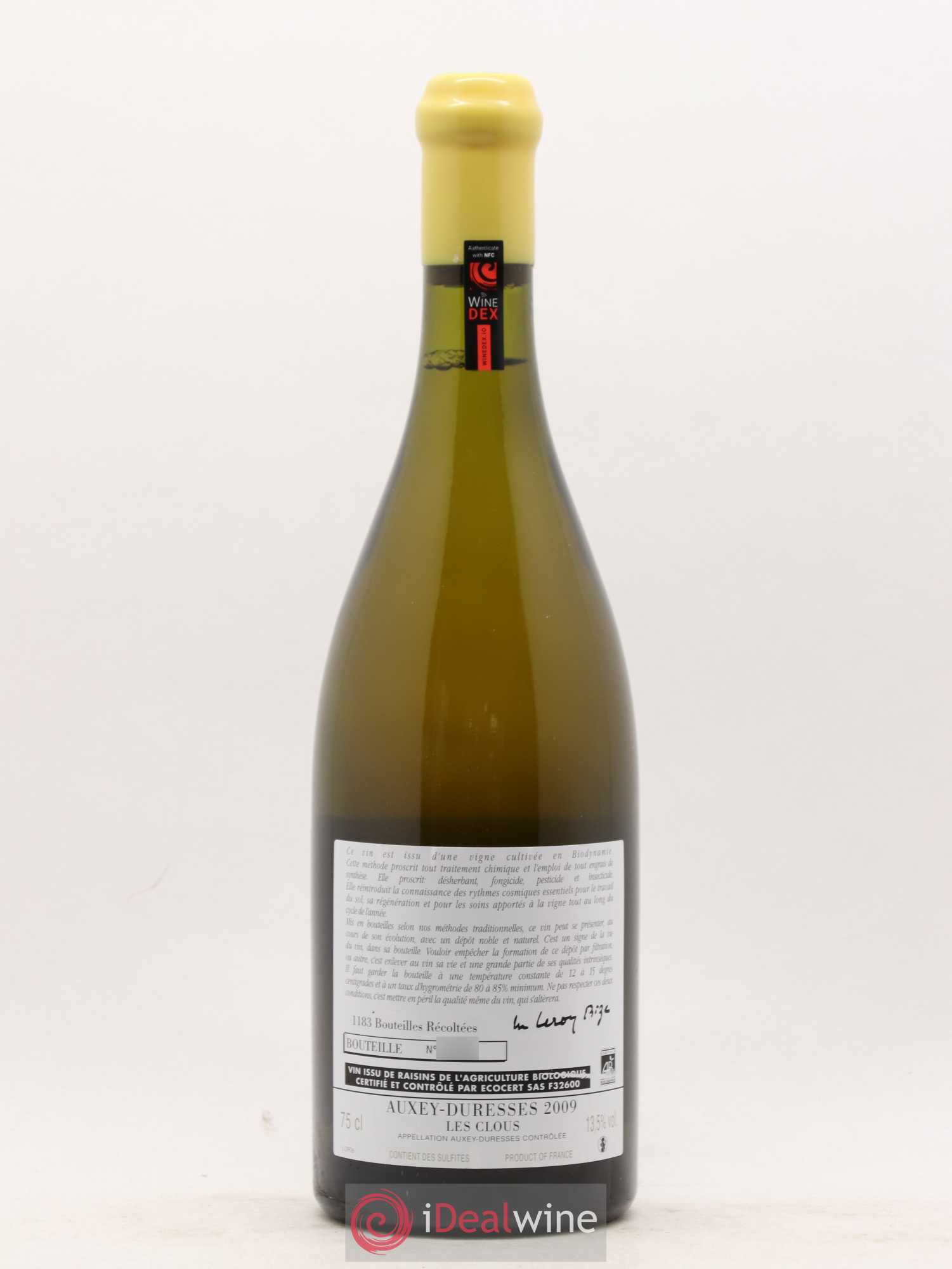 Auxey-Duresses Les Clous d'Auvenay (Domaine) 2009 - Lot de 1 bouteille - 2