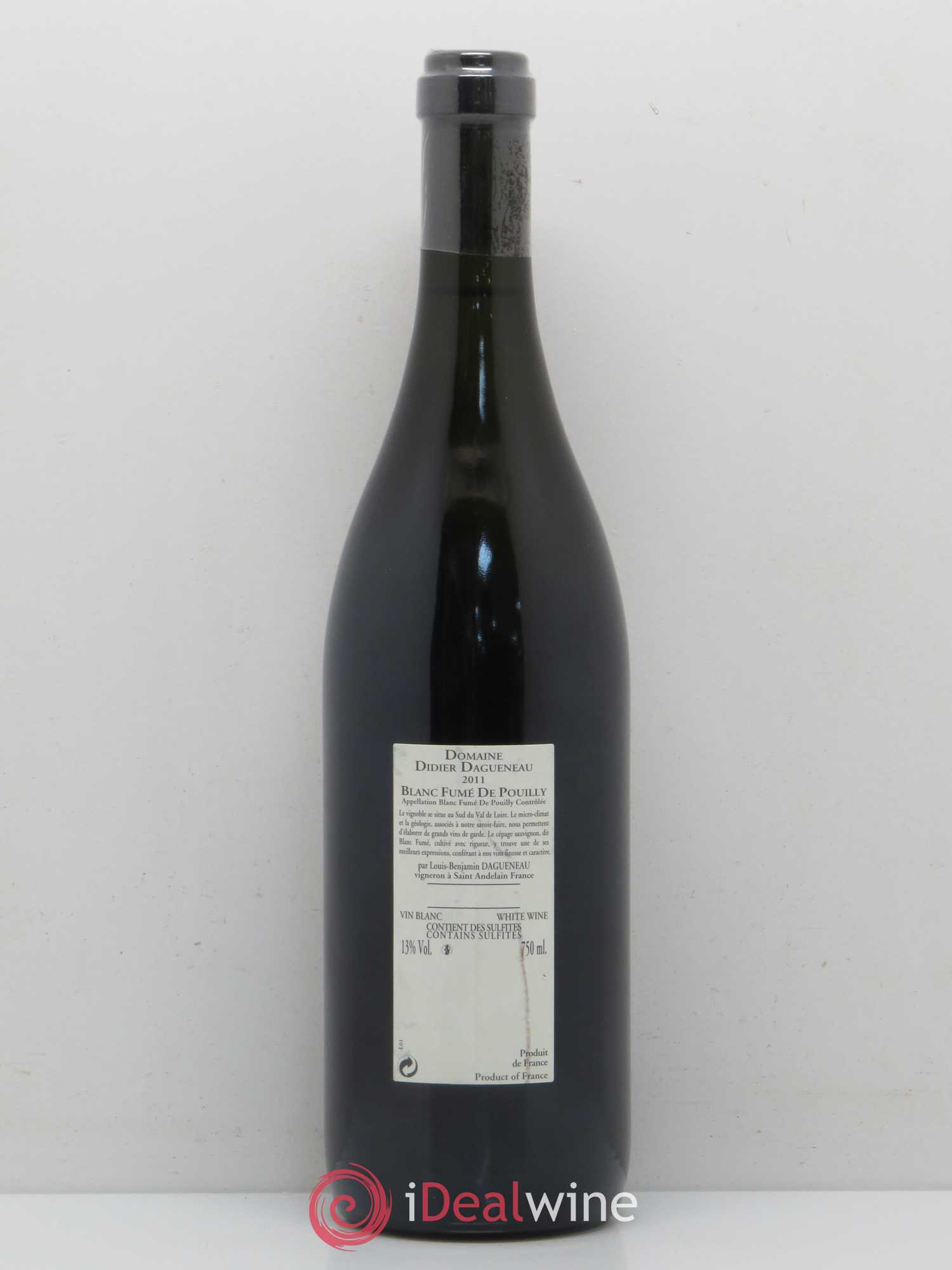 Vin de France (anciennement Pouilly-Fumé) Buisson Renard Dagueneau (Domaine Didier - Louis-Benjamin) 2011 - Lot de 1 bouteille - 1