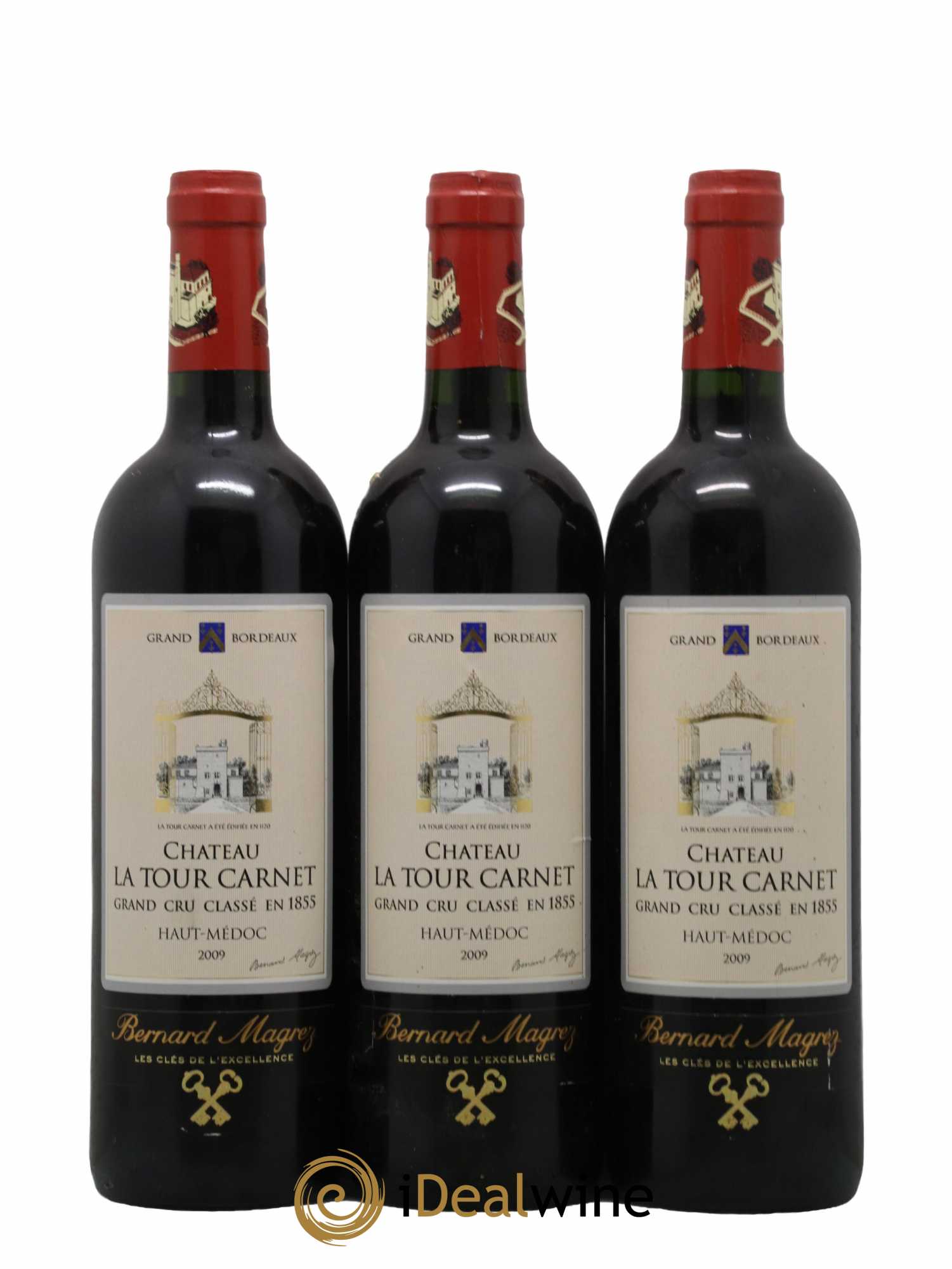 Château la Tour Carnet 4ème Grand Cru Classé 2009 - Lot de 6 bouteilles - 1