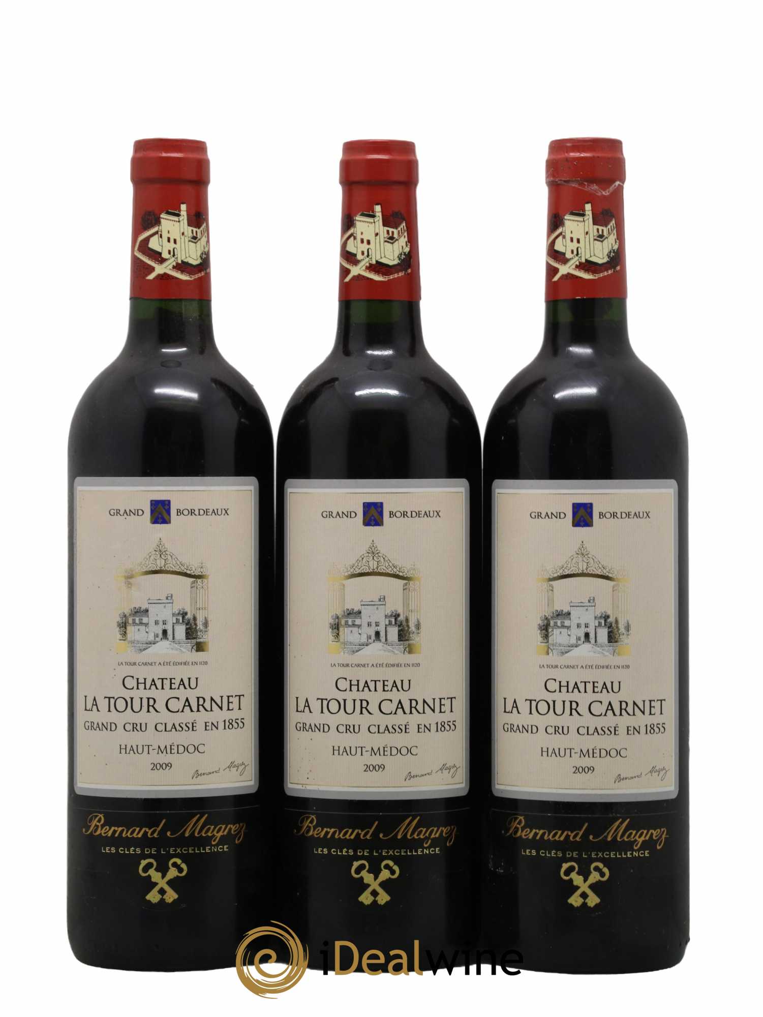 Château la Tour Carnet 4ème Grand Cru Classé 2009 - Lot de 6 bouteilles - 2