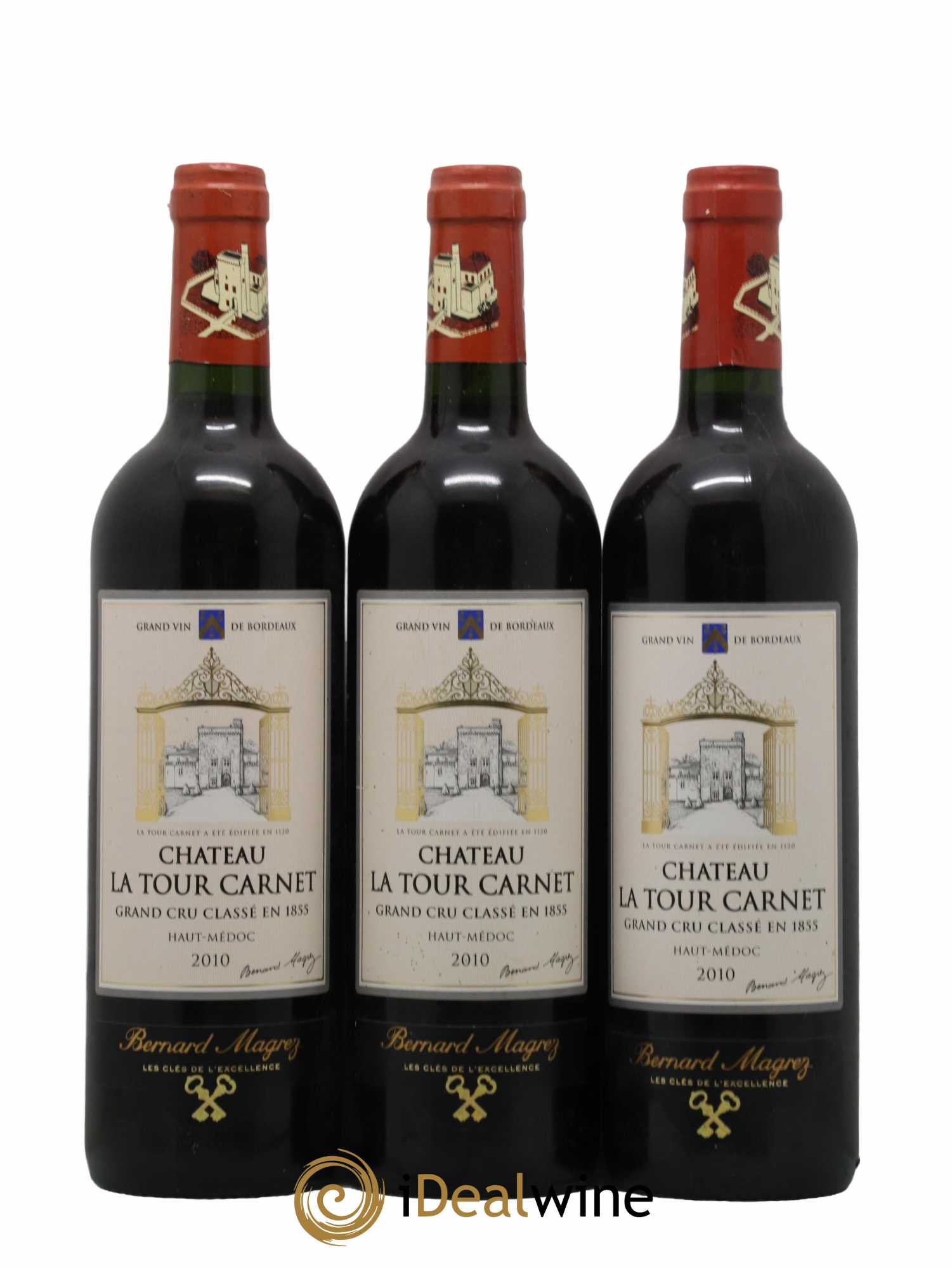 Château la Tour Carnet 4ème Grand Cru Classé 2010 - Lot de 6 bouteilles - 1