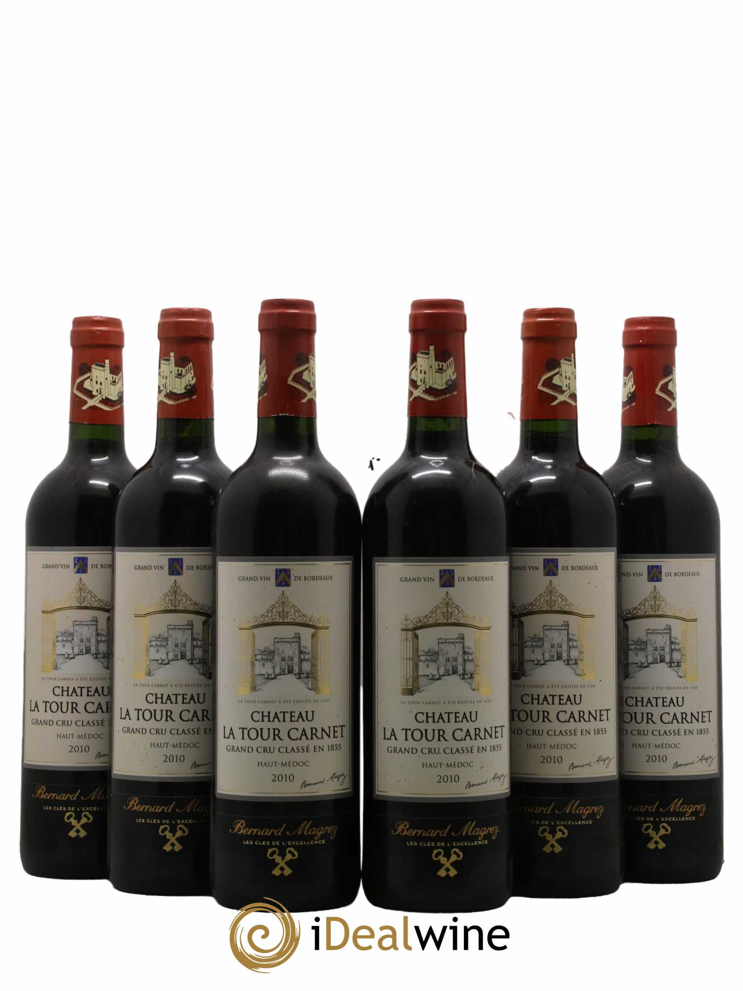 Château la Tour Carnet 4ème Grand Cru Classé 2010 - Lot de 6 bouteilles - 0