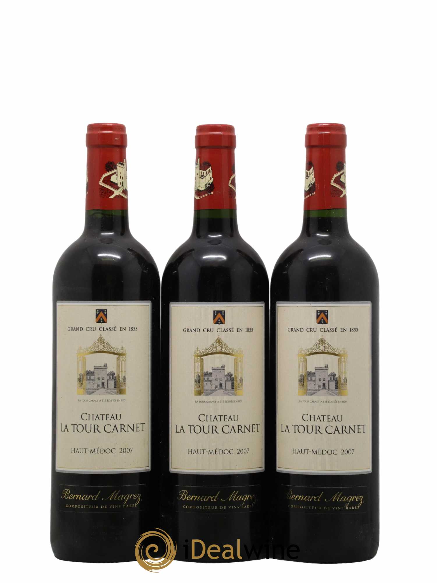 Château la Tour Carnet 4ème Grand Cru Classé 2007 - Lot de 6 bouteilles - 2