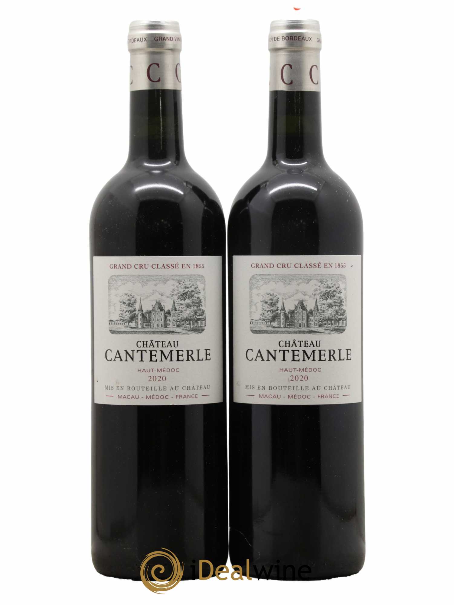 Château Cantemerle 5ème Grand Cru Classé 2020 - Lot de 2 bouteilles - 0