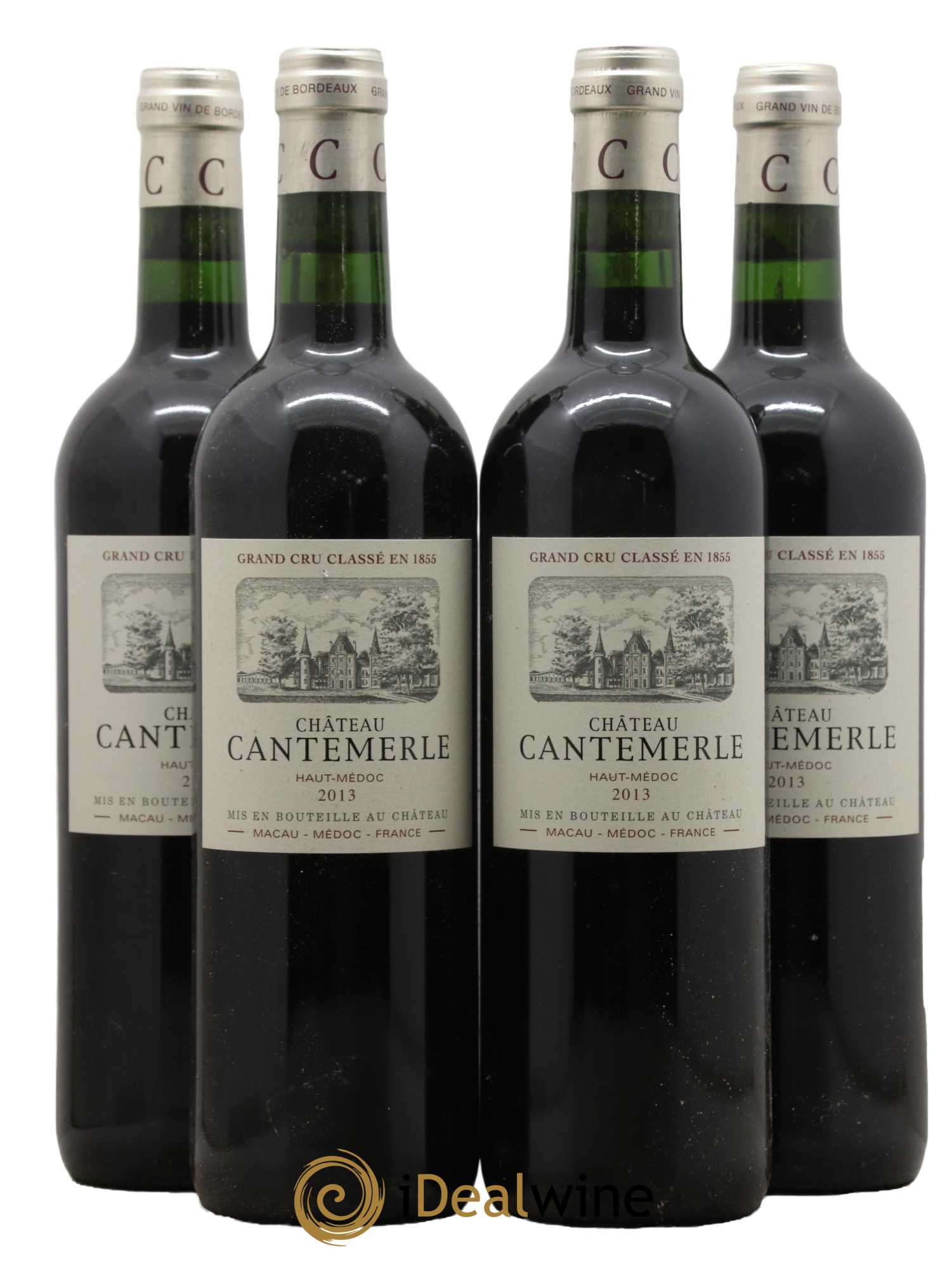 Château Cantemerle 5ème Grand Cru Classé 2013 - Lot de 4 bouteilles - 0