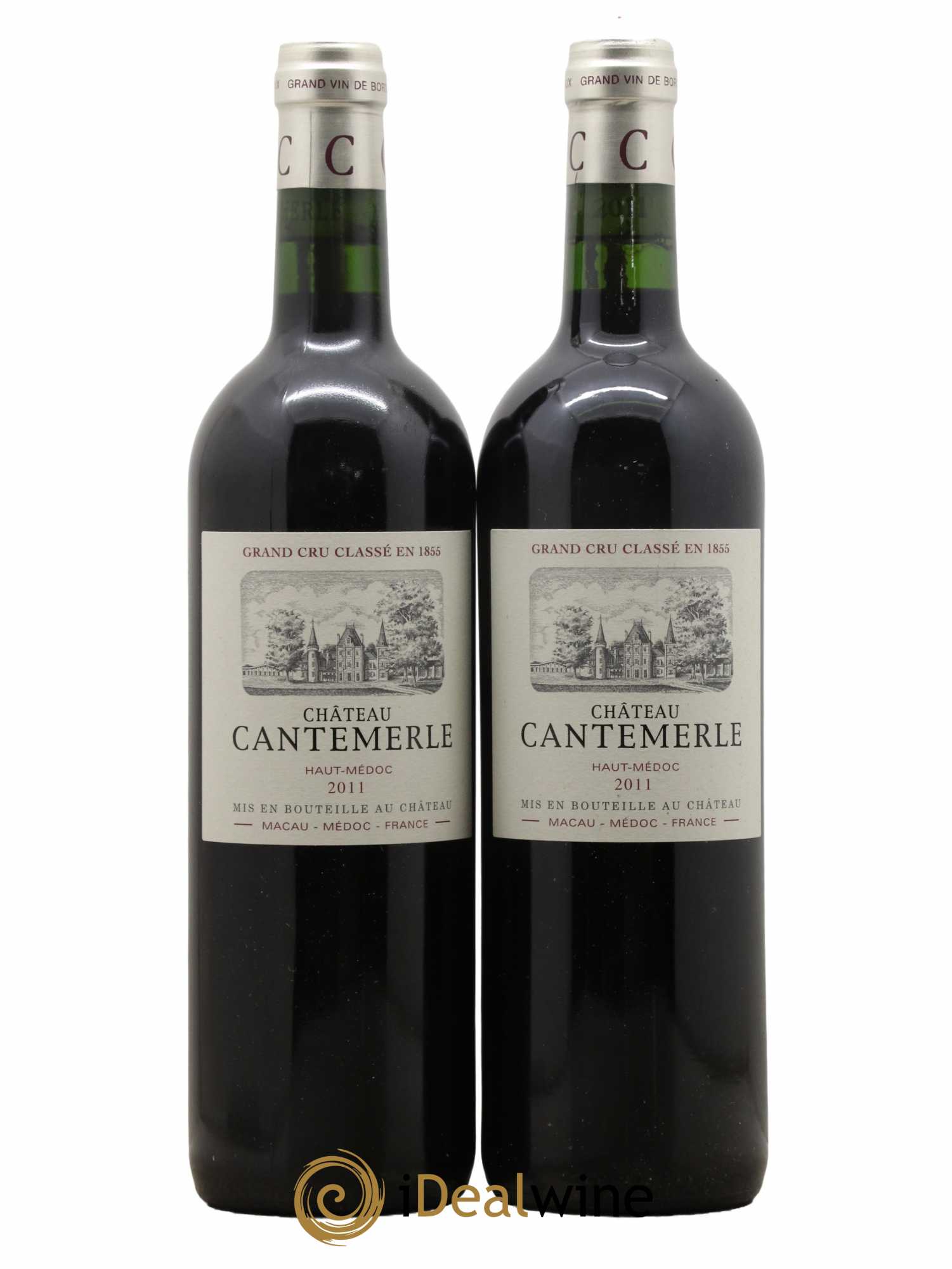 Château Cantemerle 5ème Grand Cru Classé 2011 - Lot de 2 bouteilles - 0