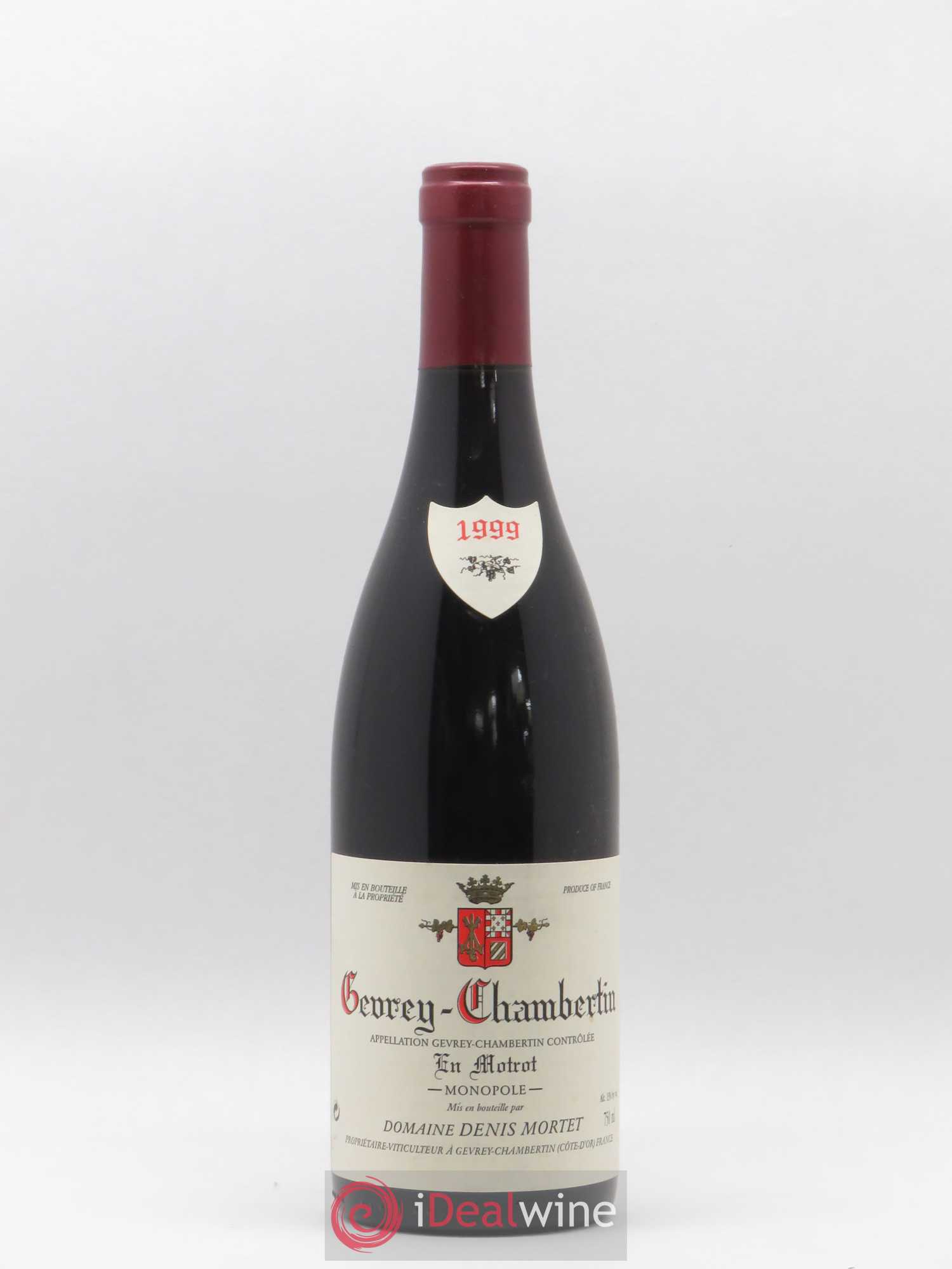 Gevrey-Chambertin En Motrot Denis Mortet (Domaine) 1999 - Lot de 1 bouteille - 0