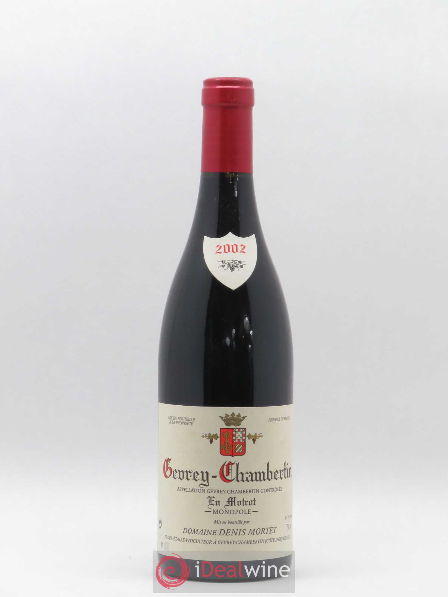Gevrey-Chambertin En Motrot Denis Mortet (Domaine) 2002 - Lot de 1 bouteille - 0
