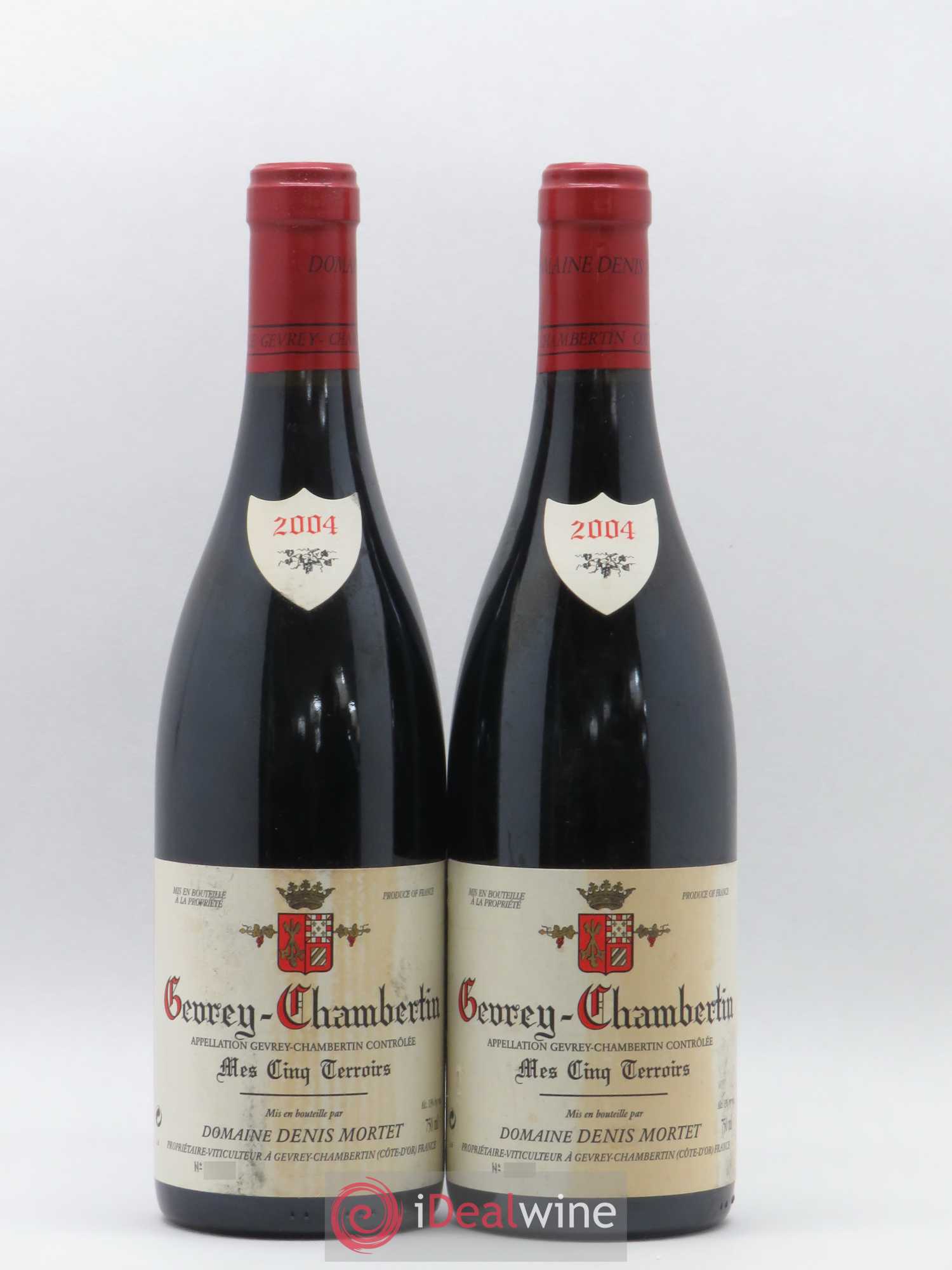 Gevrey-Chambertin Mes Cinq Terroirs Denis Mortet (Domaine) 2004 - Lot de 2 bouteilles - 0