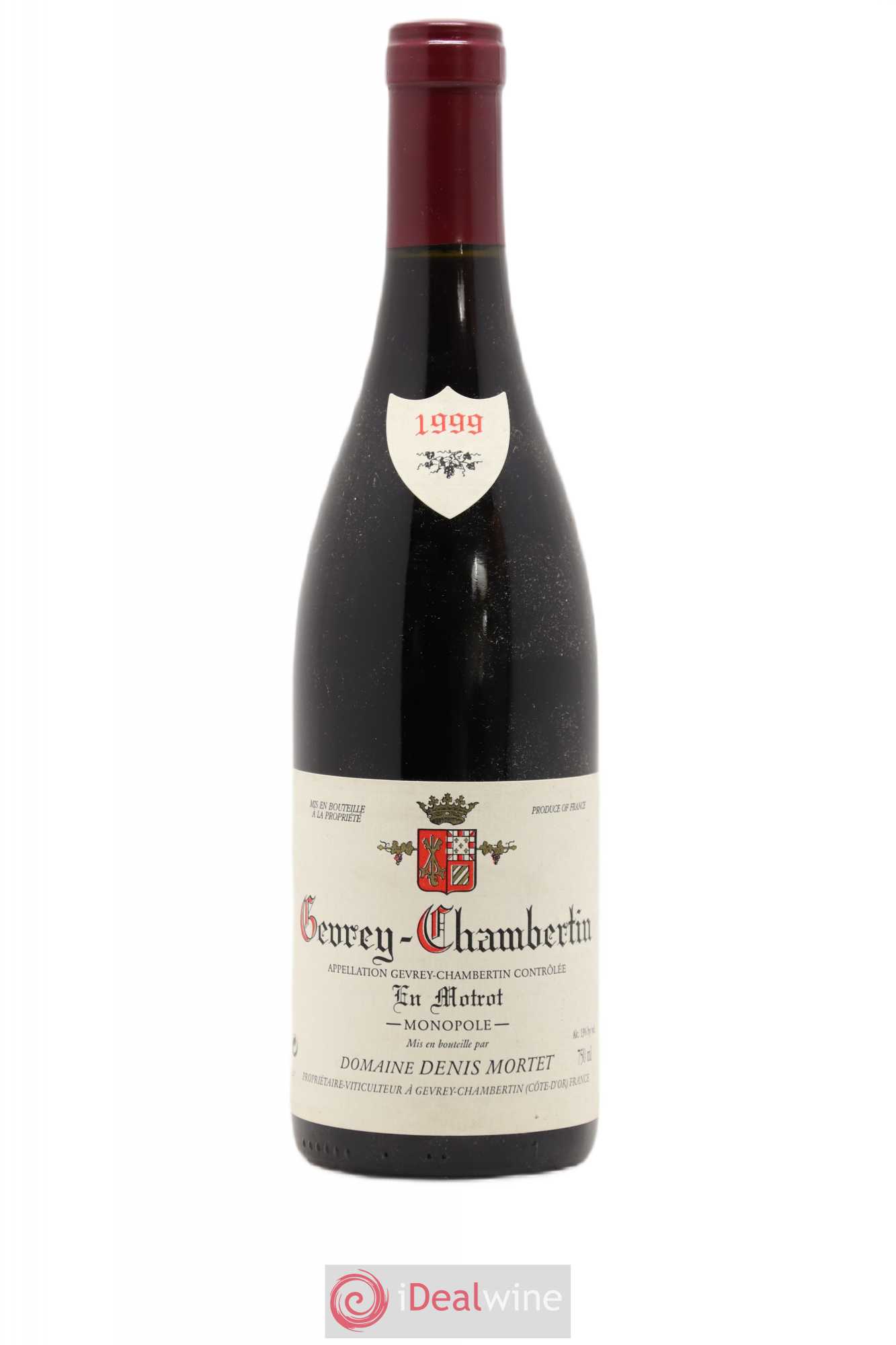 Gevrey-Chambertin En Motrot Denis Mortet (Domaine) 1999 - Lot de 1 bouteille - 0