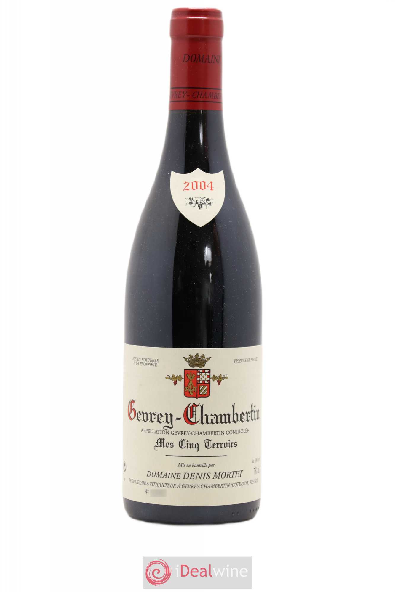 Gevrey-Chambertin Mes Cinq Terroirs Denis Mortet (Domaine) 2004 - Lot de 1 bouteille - 0