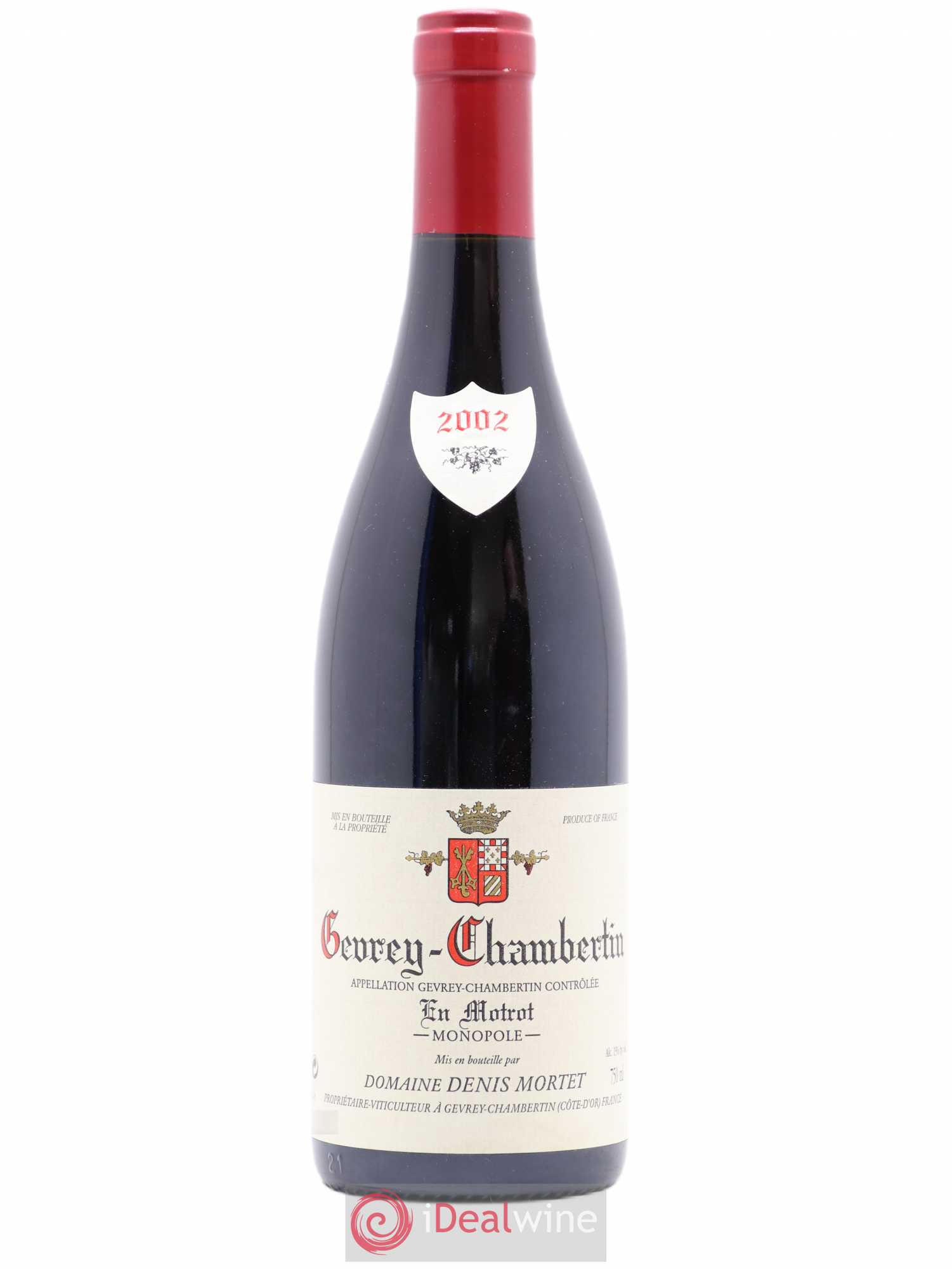 Gevrey-Chambertin En Motrot Denis Mortet (Domaine) 2002 - Lot de 1 bouteille - 0