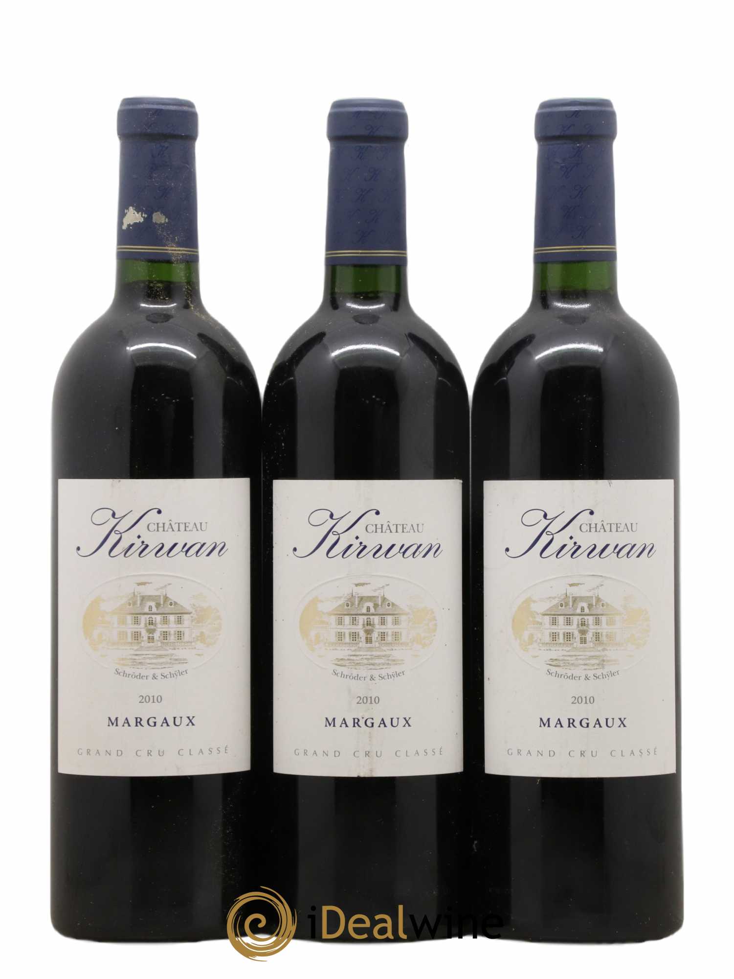 Château Kirwan 3ème Grand Cru Classé 2010 - Lot de 3 bouteilles - 0